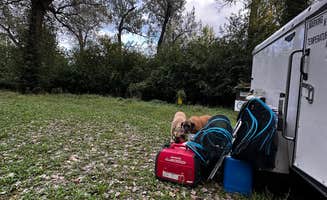 Imerie T.'s photo of camping with pets at Hoot Owl Bend near Amazonia, MO