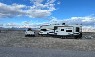 Camping near Gap Mountain: Hot Creek Campground, Lund, Nevada