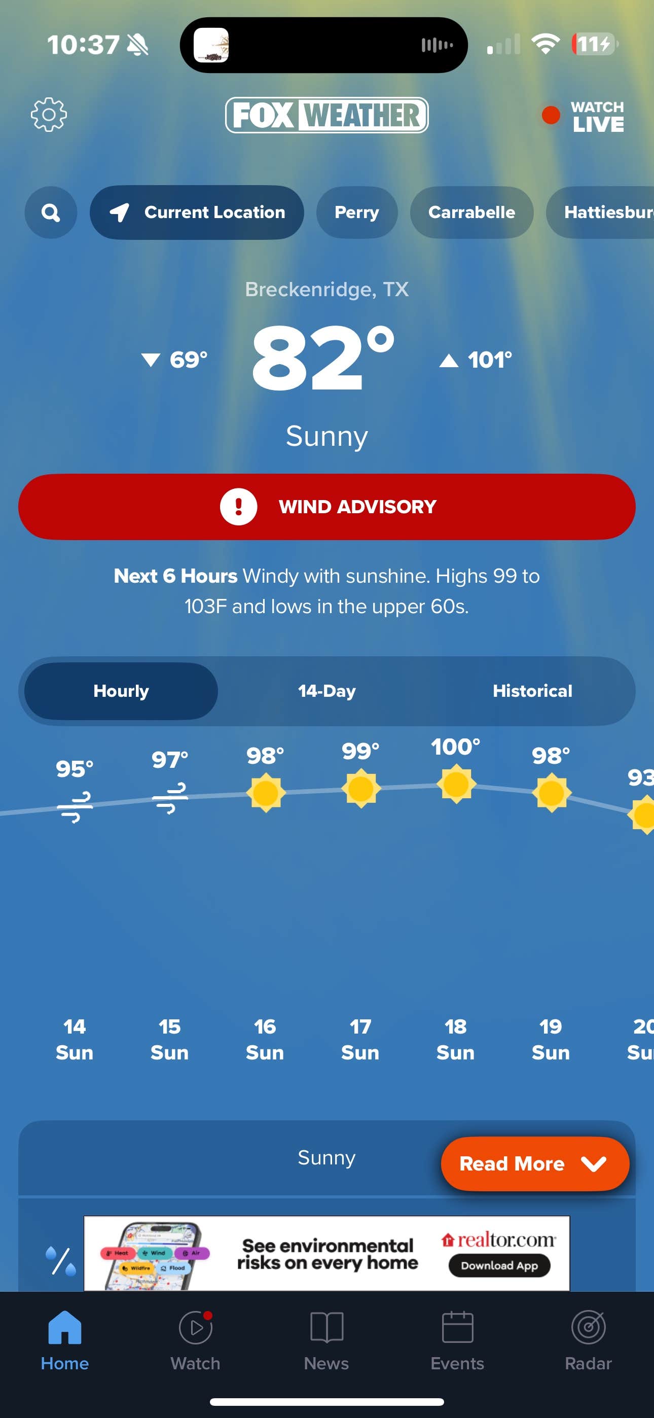 Camper-submitted photo at Hubbard Creek Public Recreation area near Albany, TX