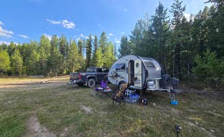 Steve M.'s photo of tent camping at Hungry Horse Reservoir Dispersed near Fortine, MT
