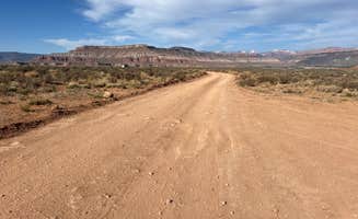 Meghan B.'s photo of a dispersed camping area at Hurricane Cliffs BLM Dispersed near Leeds, UT