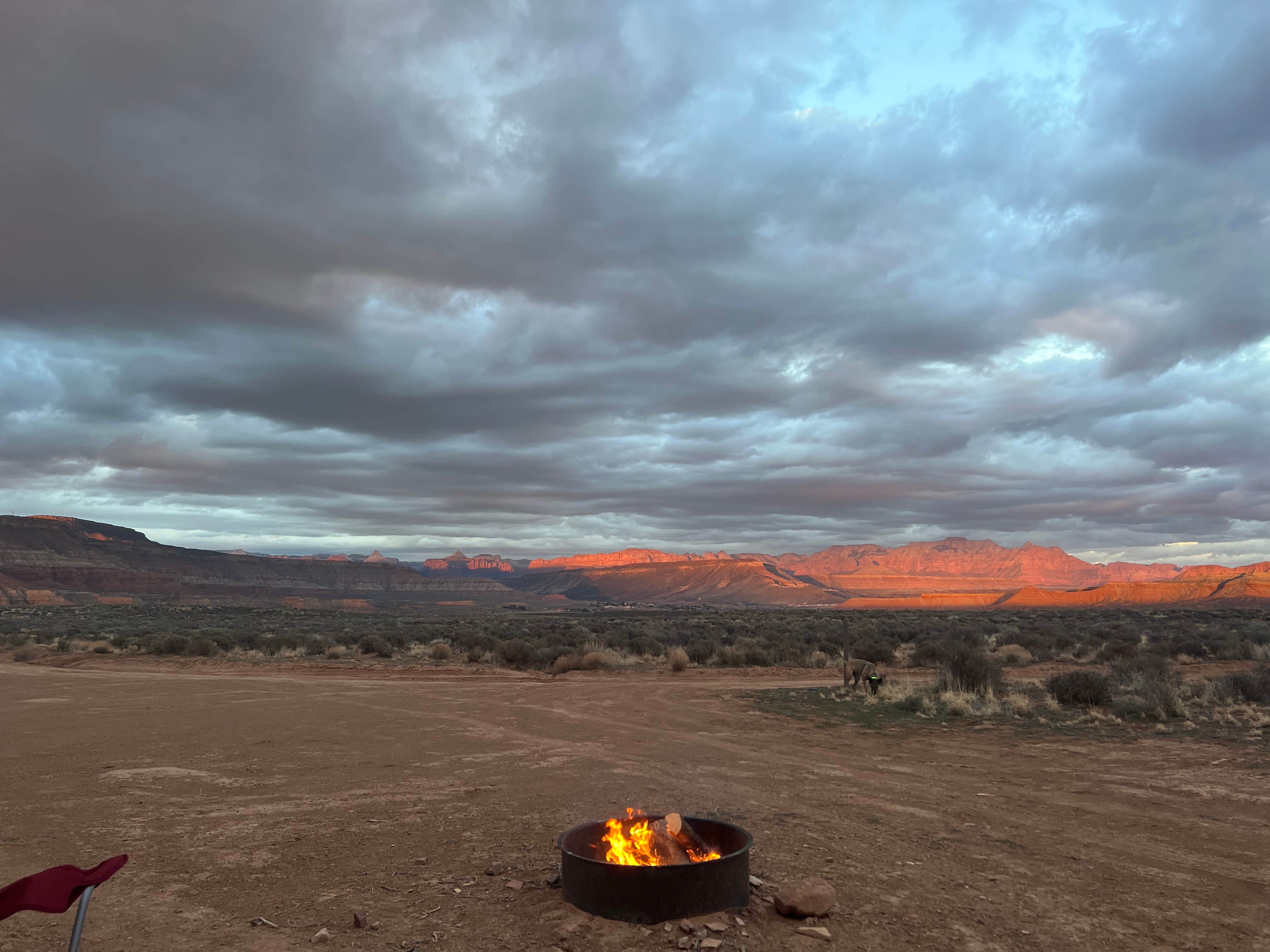 Camper-submitted photo at Hurricane Cliffs BLM Dispersed Sites 20-35 spur near Toquerville, UT