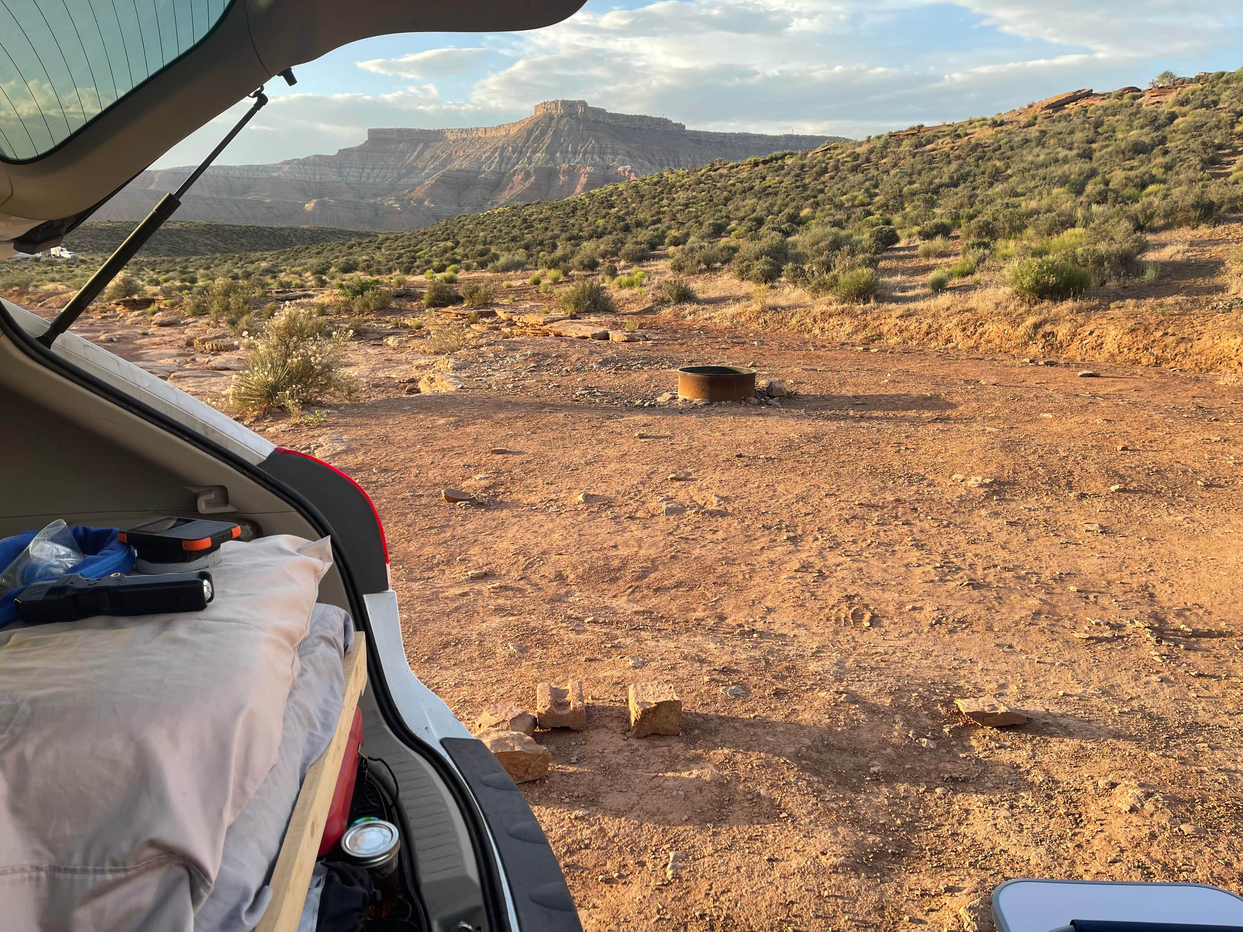 Tracy M.'s photo of a dispersed camping area at Hurricane Cliffs BLM Dispersed sites 40-48 near Hurricane, UT