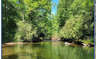 Robin B.'s photo of a dispersed camping area at Fires Creek Hunters Camp/Huskins Branch near Sautee Nacoochee, GA