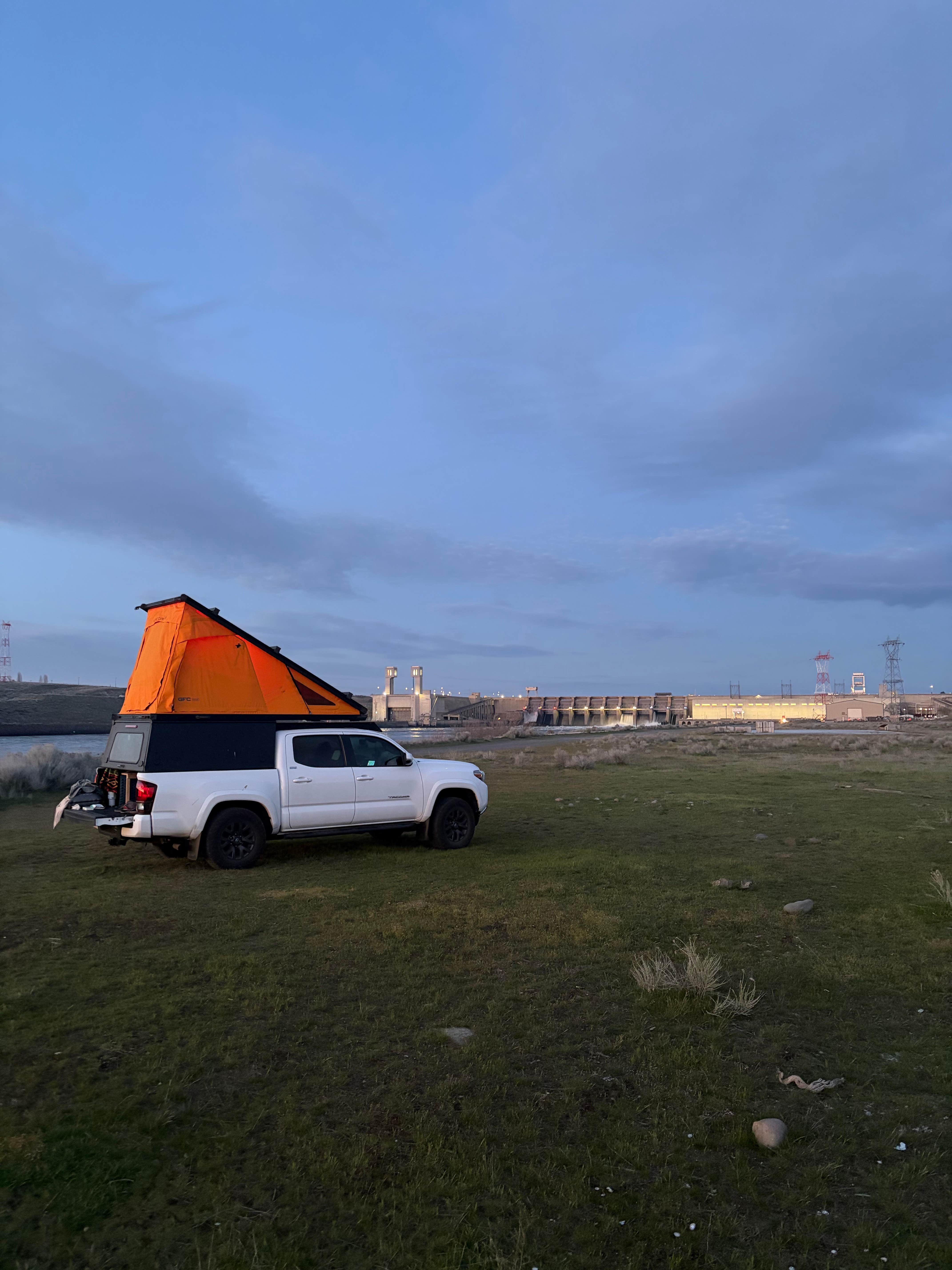 Camper-submitted photo at ice harbor dam near Prosser, WA