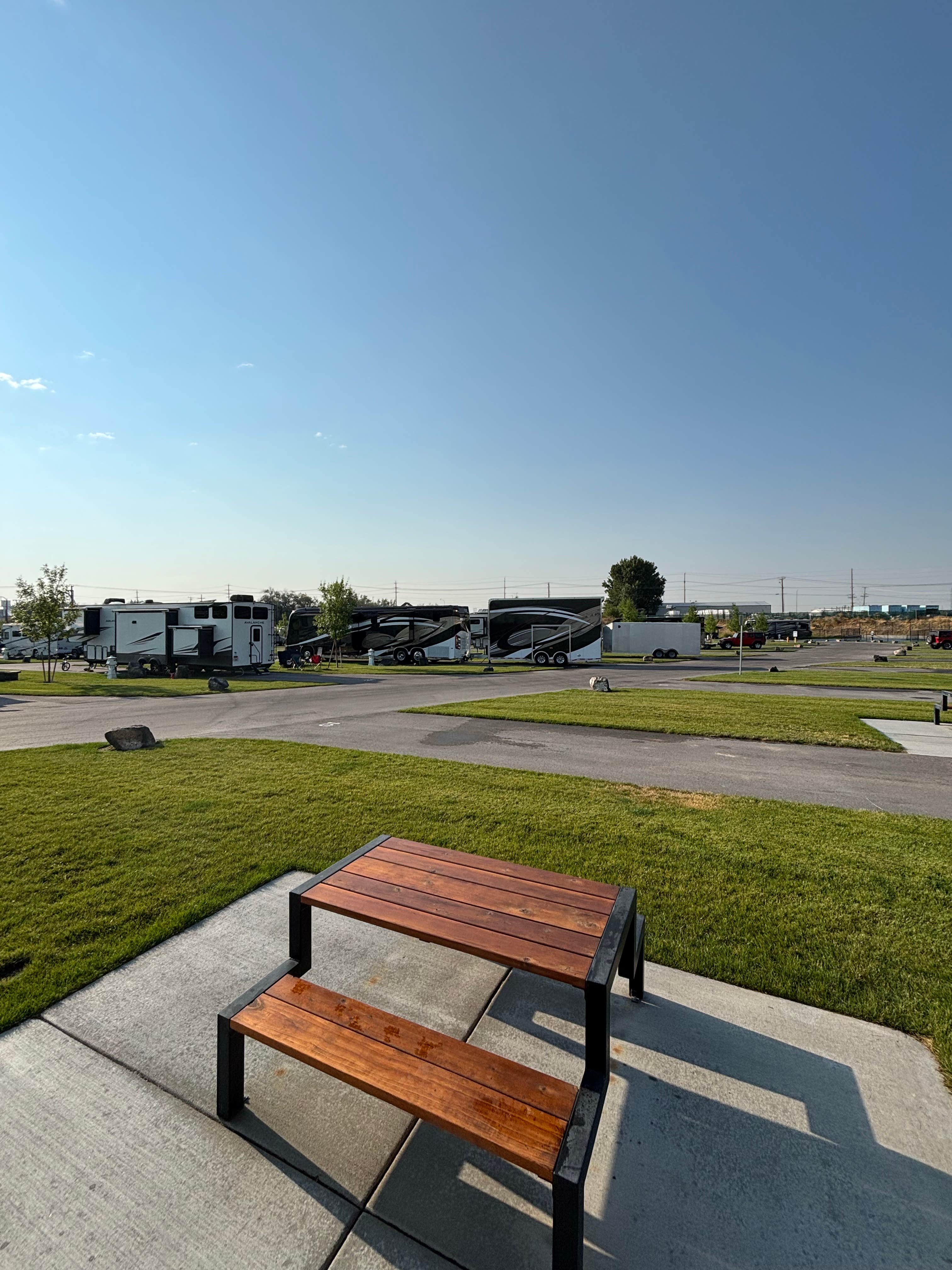 Leah's photo of camping with pets at Idaho Falls Luxury RV Park near Idaho Falls, ID