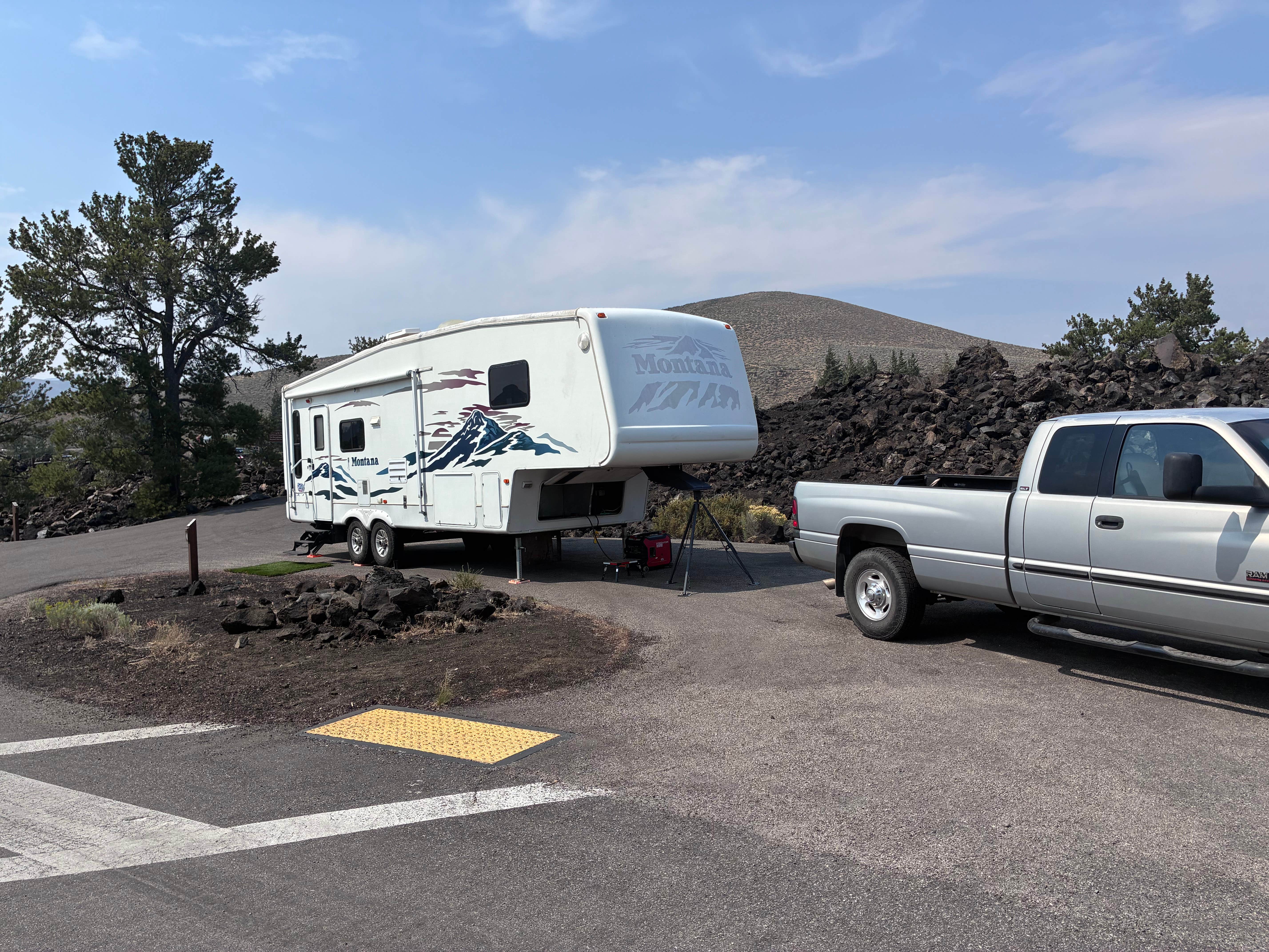 Lisa M.'s photo of rv camping at Lava Flow Campground — Craters of the Moon National Monument near Howe, ID