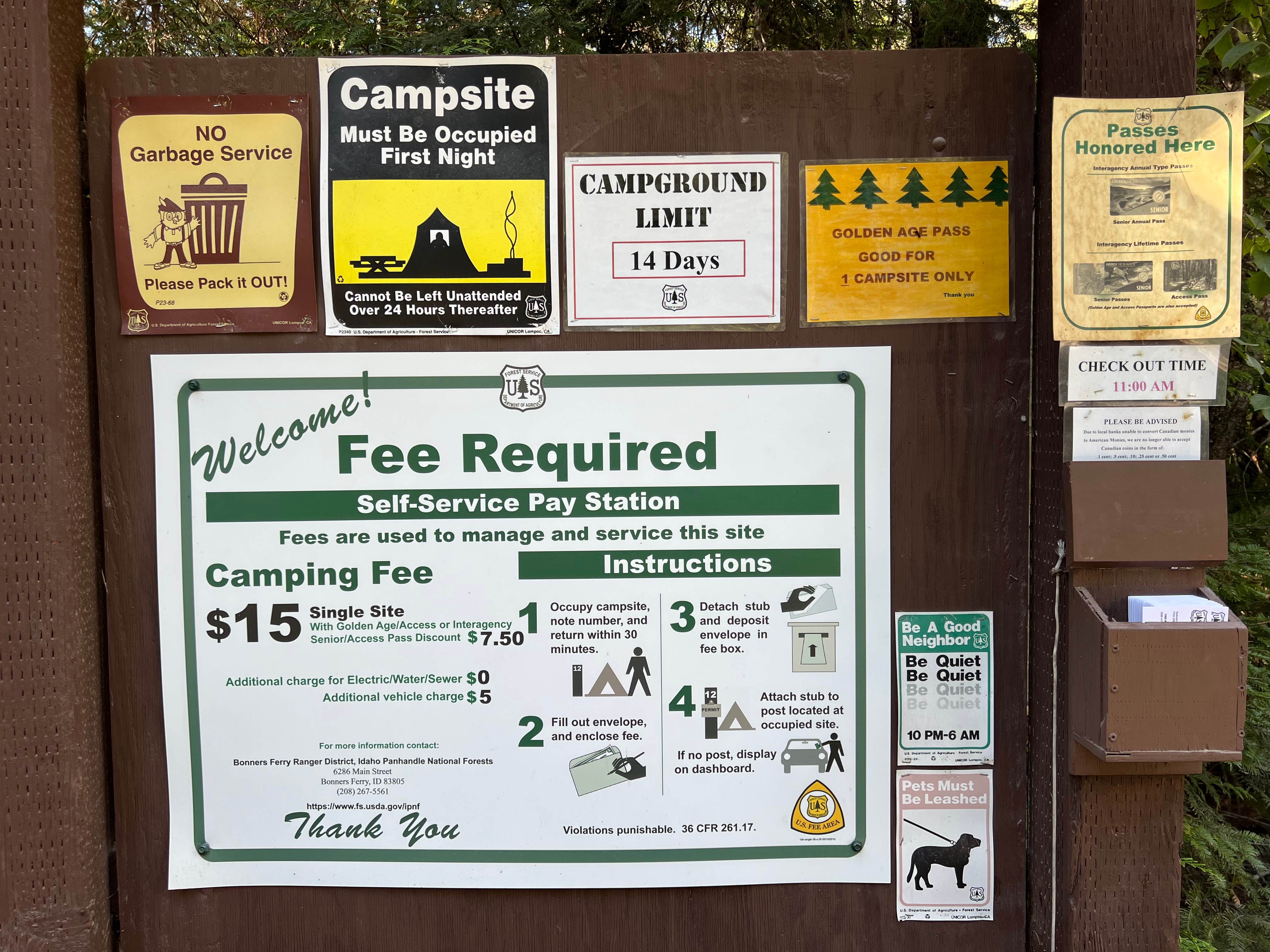Meghan B.'s photo of camping with pets at Meadow Creek Campground near Bonners Ferry, ID