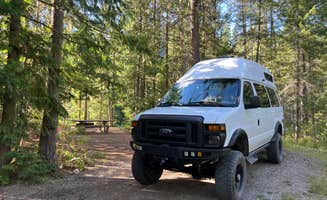Meghan B.'s photo of rv camping at Meadow Creek Campground near Rexford, MT