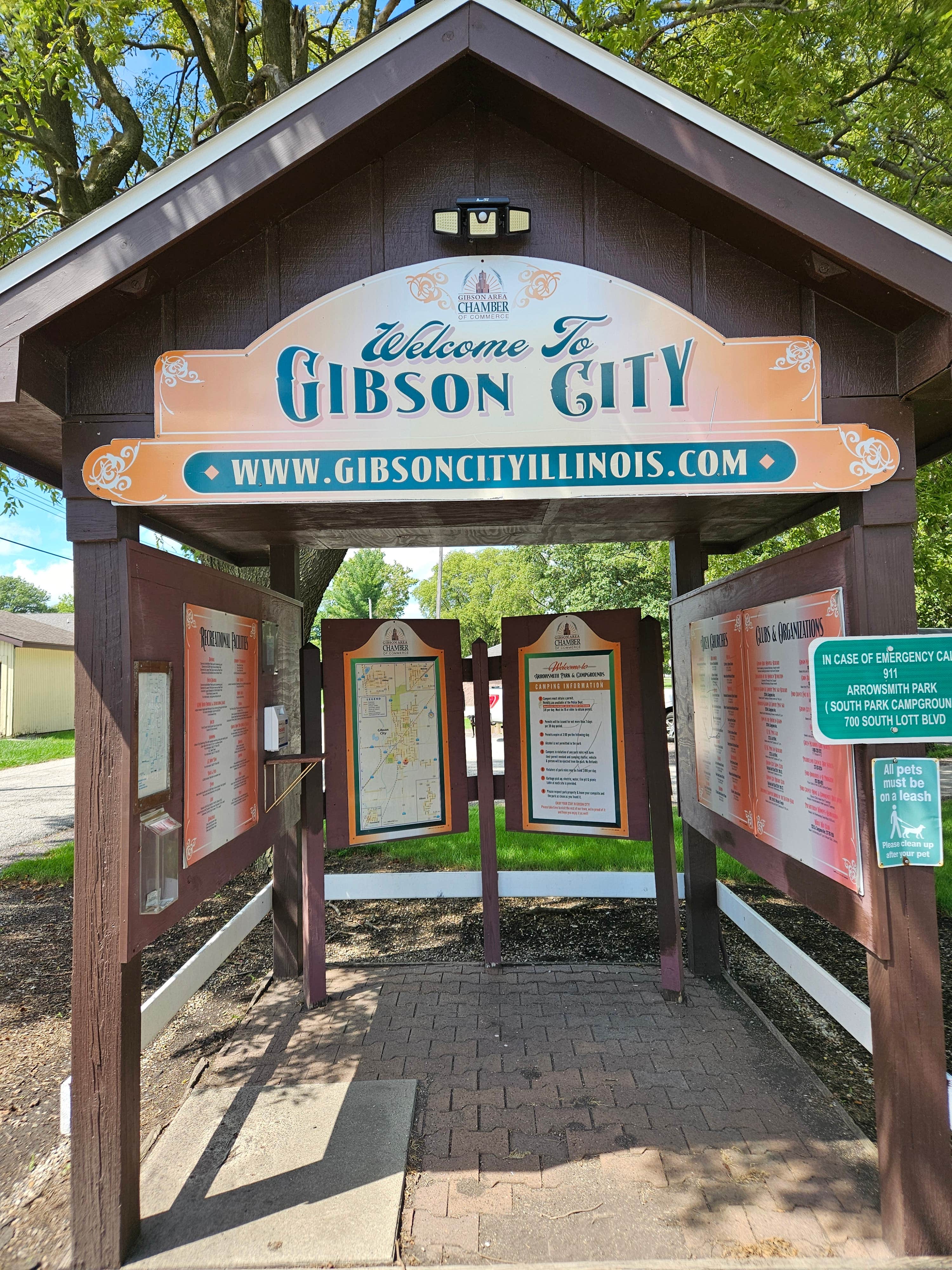 Camper-submitted photo at Gibson City South Park Municipal Campground near Monticello, IL