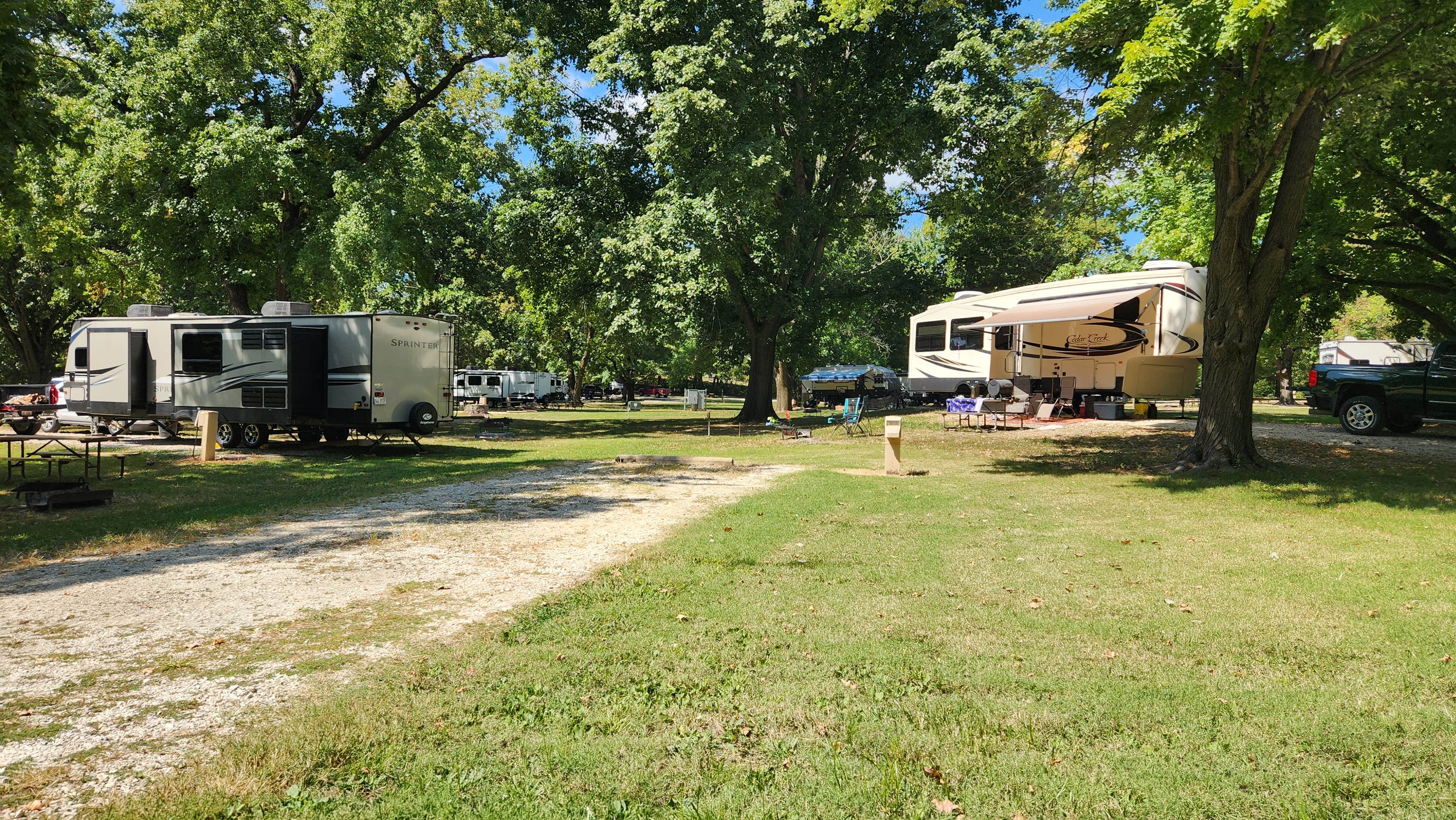 Jennifer B.'s photo of rv camping at Pere Marquette State Park Campground near Edwardsville, IL