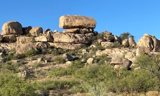 Camping near West Turkey Creek Dispersed: Indian Bread Rocks, Bowie, Arizona