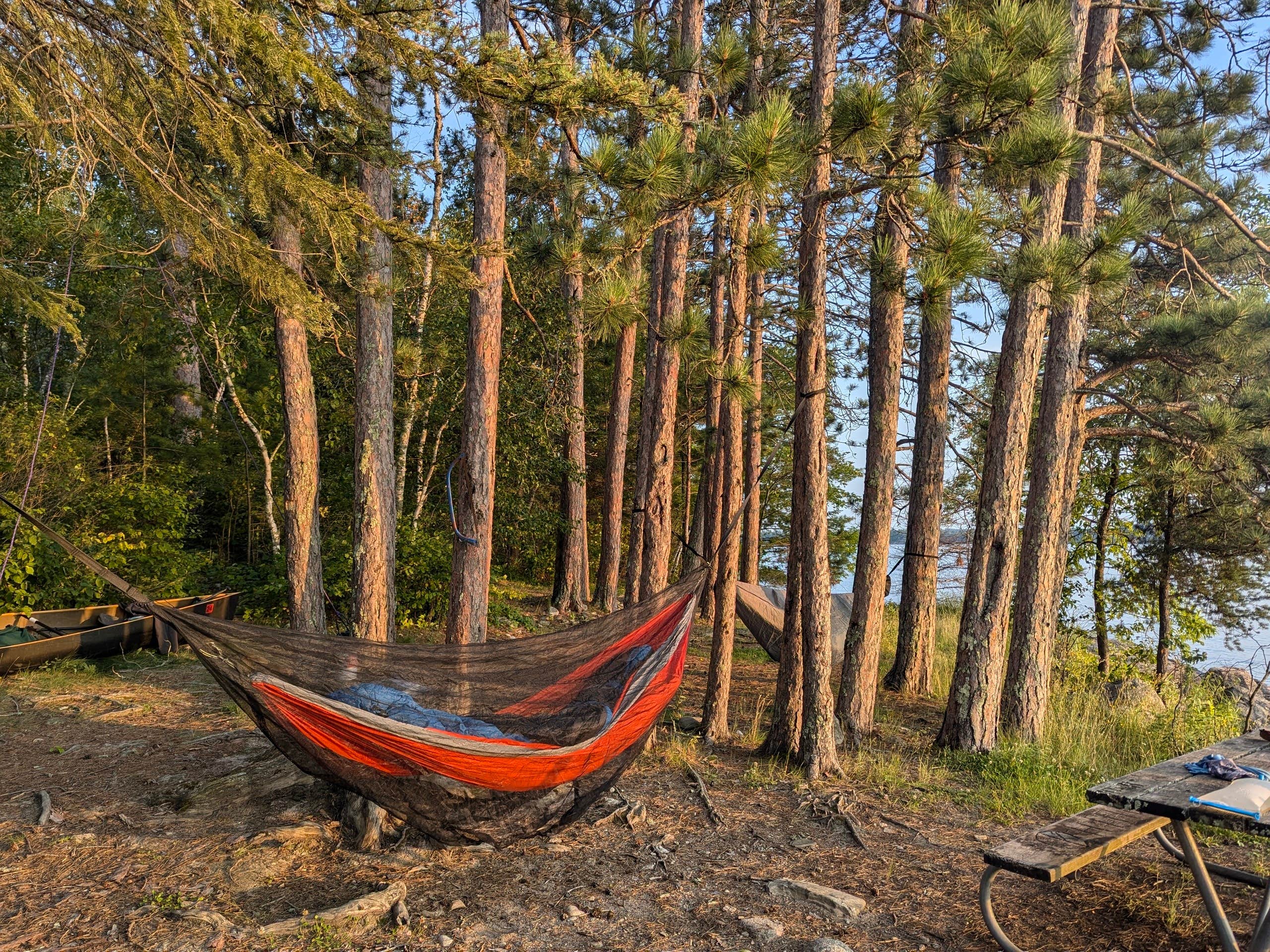 Camper-submitted photo at Indian Island Canoe Campsite on Crane Lake near Voyageurs National Park