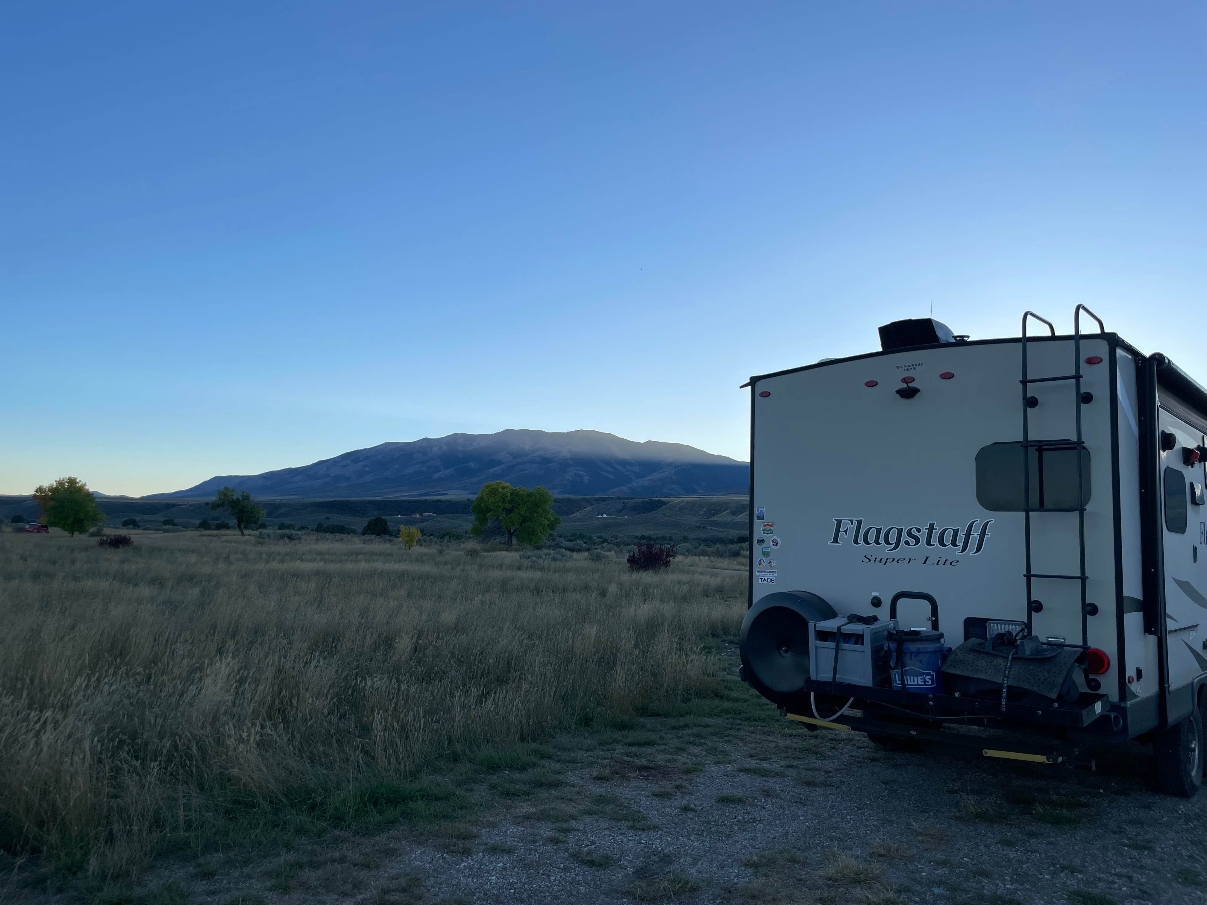 Cory M.'s photo of rv camping at Indian Rocks - Dispersed Camping near Lava Hot Springs, ID