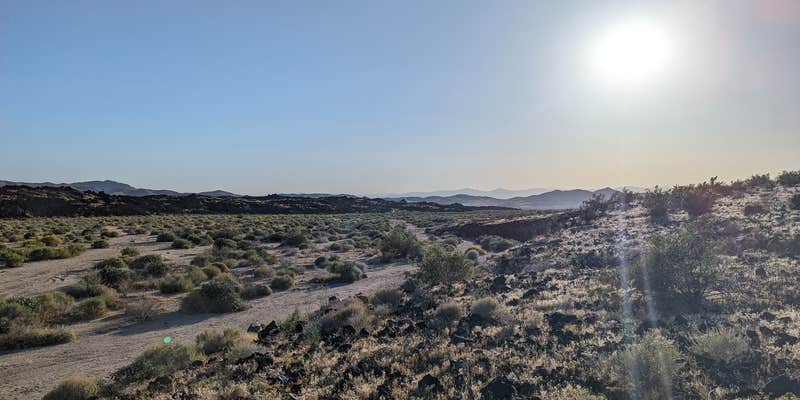 Camper submitted image from Indian Springs near lava field — Mojave National Preserve