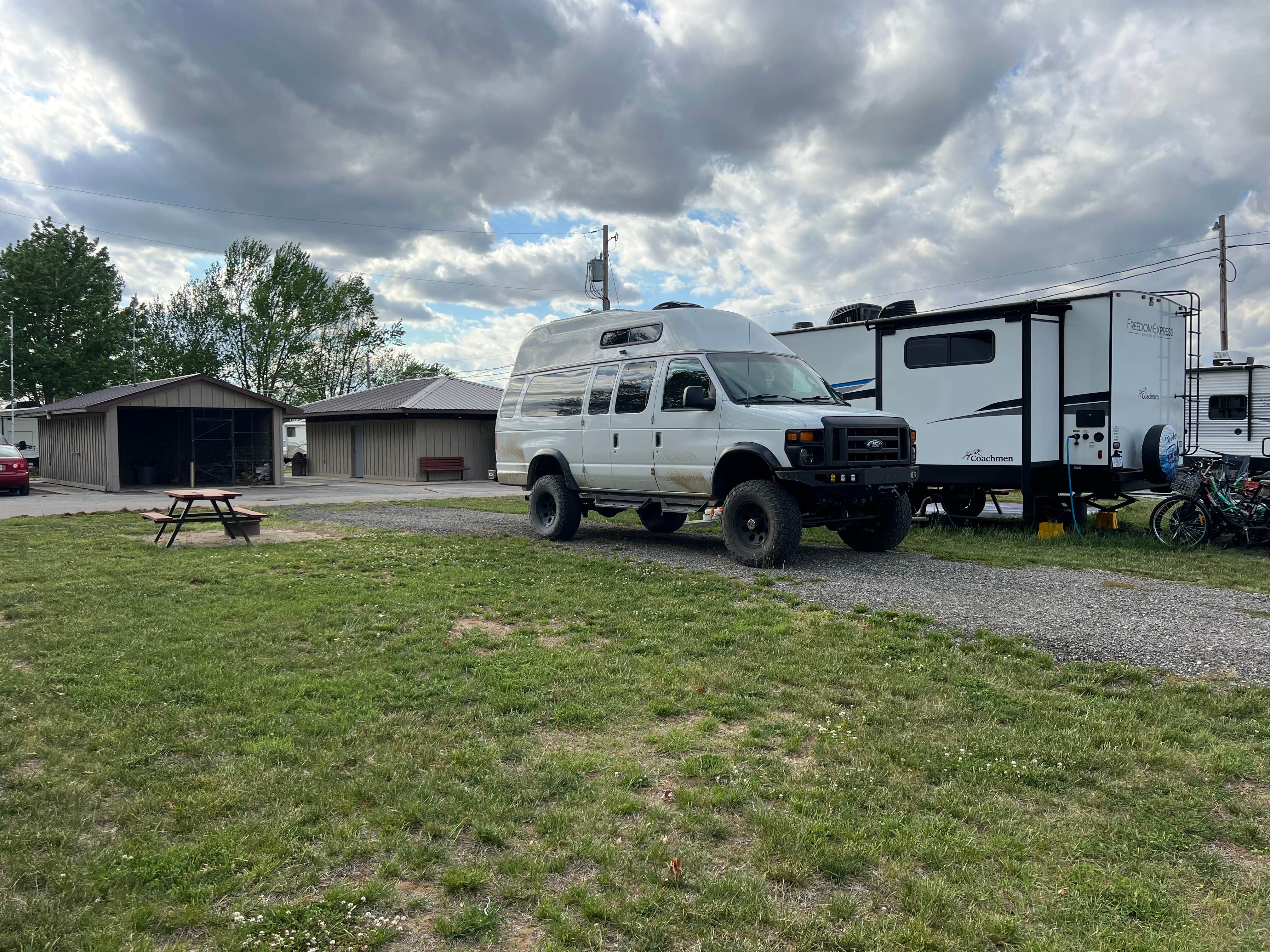 Meghan B.'s photo of rv camping at Pike Lake County Campground near Pierceton, IN