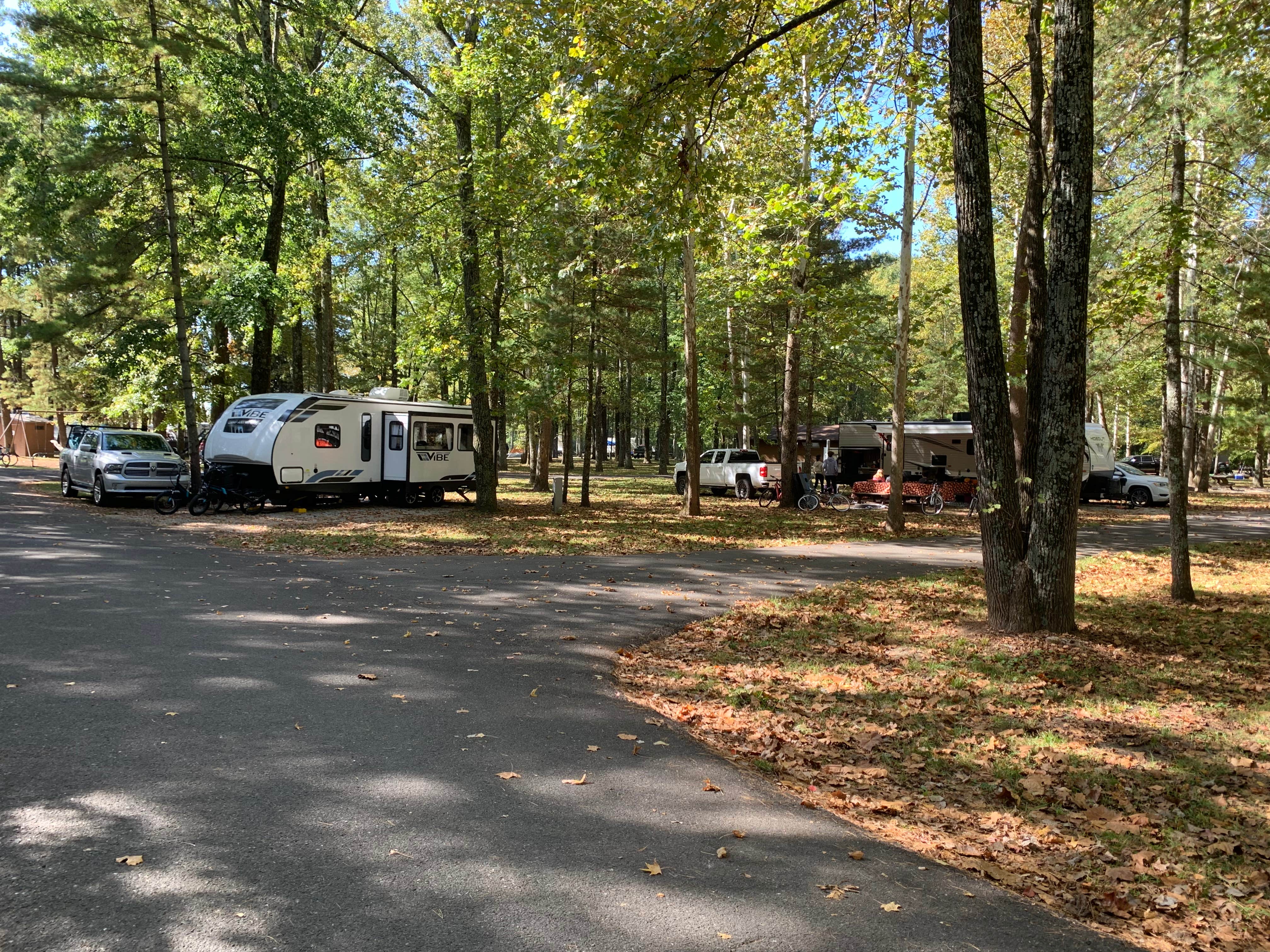 Brandi M.'s photo of rv camping at Starve Hollow State Rec Area Campground near Hoosier National Forest