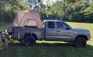 Laura W.'s photo of camping with pets at Wabash & Erie Canal Park near Cutler, IN
