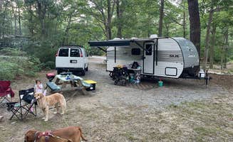 Emily V.'s photo of camping with pets at Indianhead Resort near Sagamore, MA