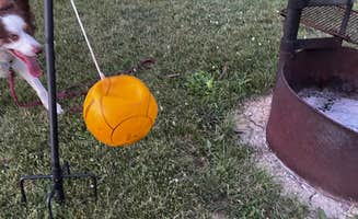 Roger's photo of camping with pets at Prairie Rose State Park Campground near Castana, IA