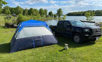 Bruce K.'s photo of camping with pets at Rock Creek State Park Campground near Grinnell, IA