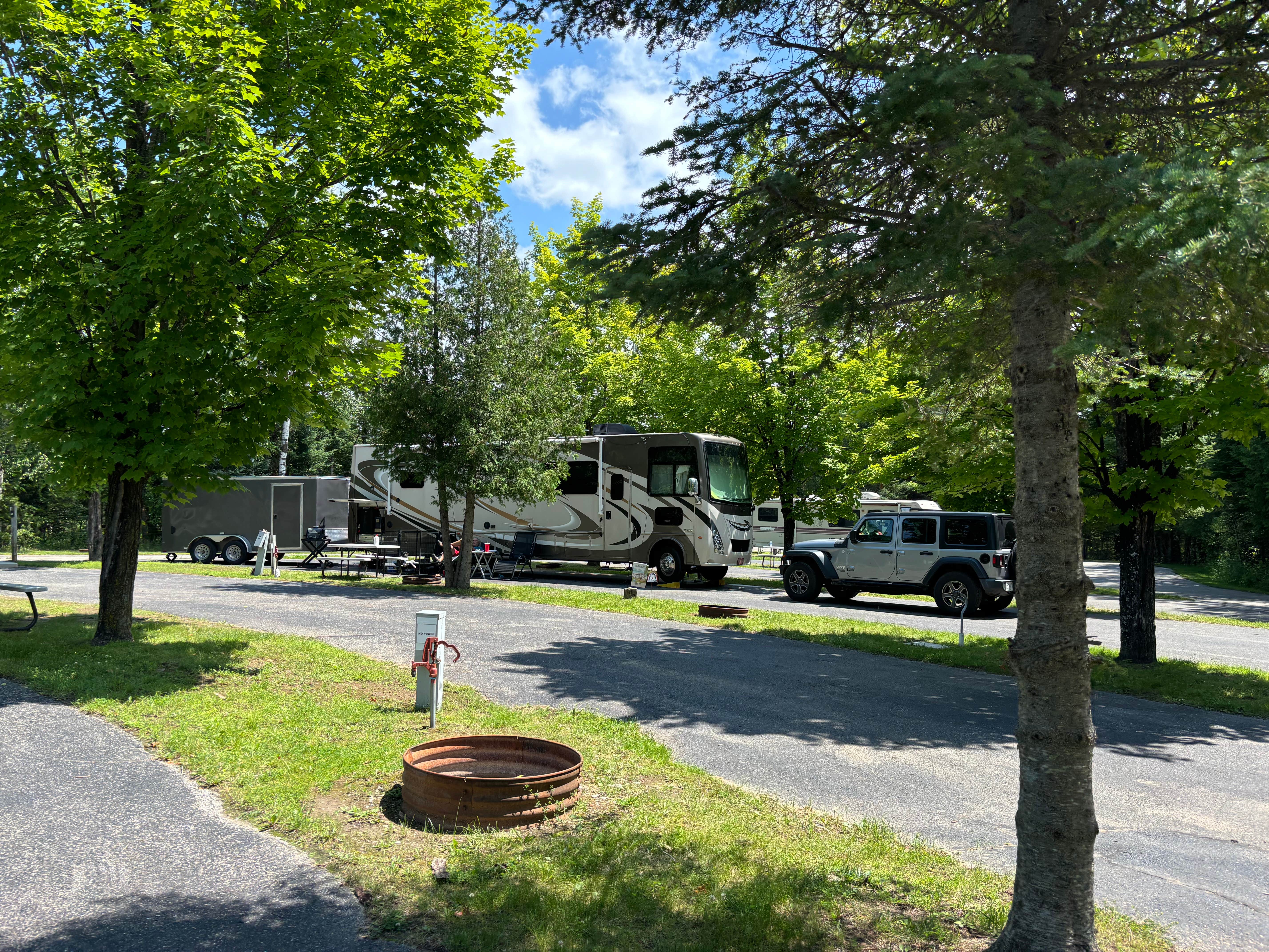 Julia H.'s photo of rv camping at Island Resort and Casino RV Park near Pembine, WI
