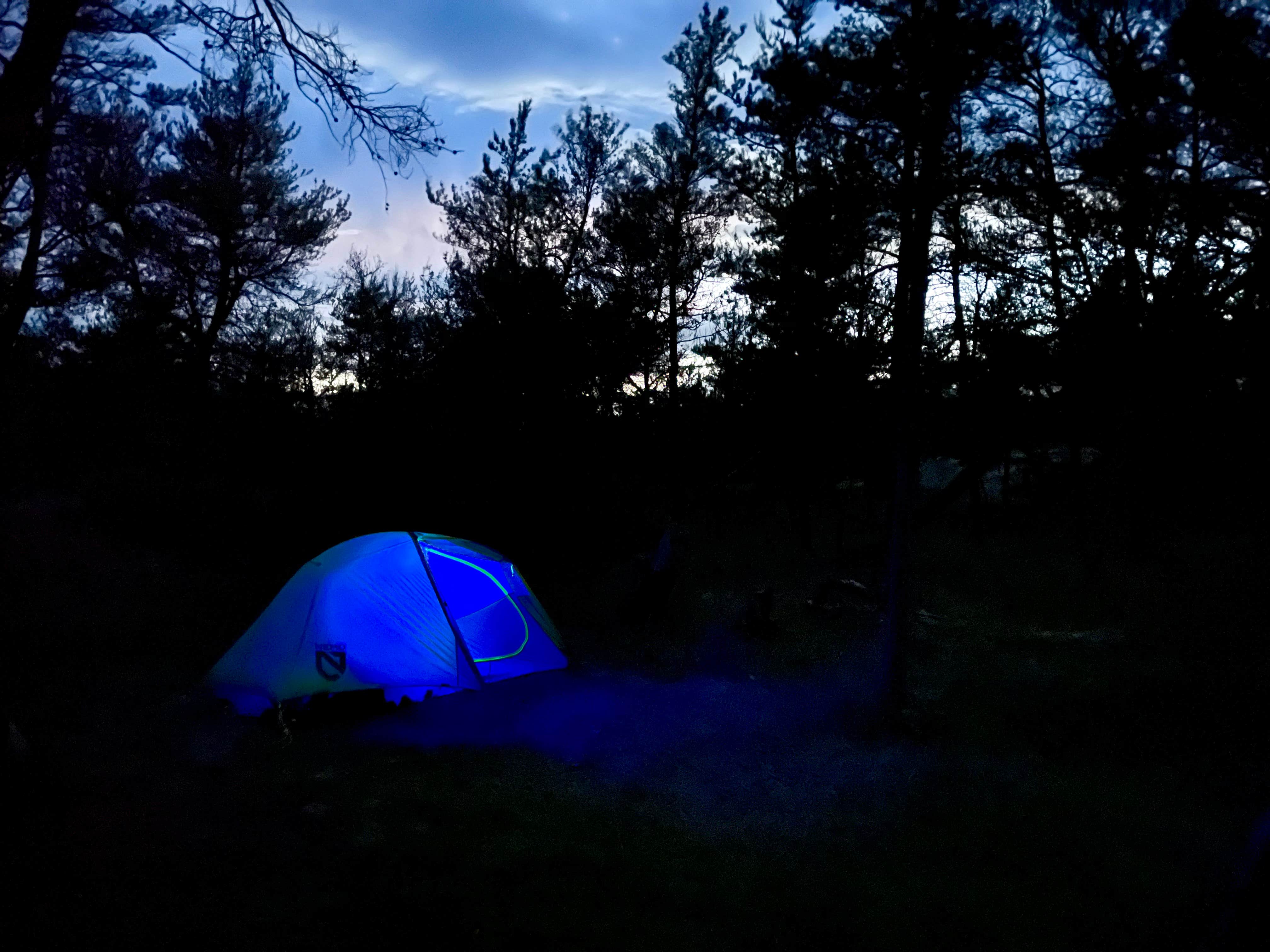 Camper-submitted photo at Jackpine Hike-In Campground — Ludington State Park near Pentwater, MI