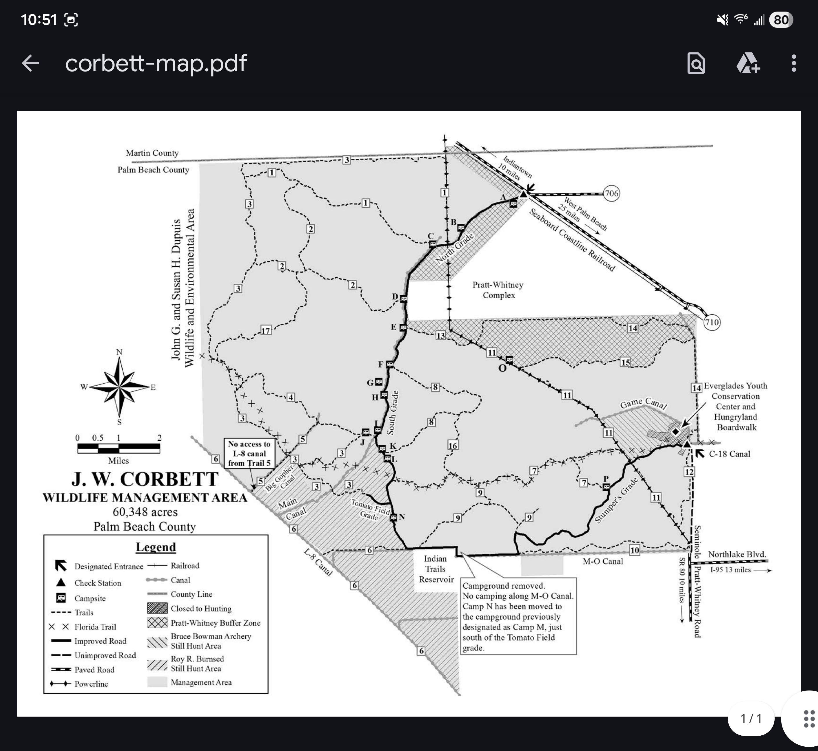 Camper-submitted photo at JB CORBETT WMA near Coral Springs, FL