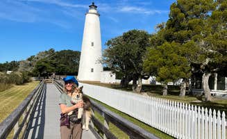 Roger W.'s photo of camping with pets at Jerniman's Campground near Harkers Island, NC