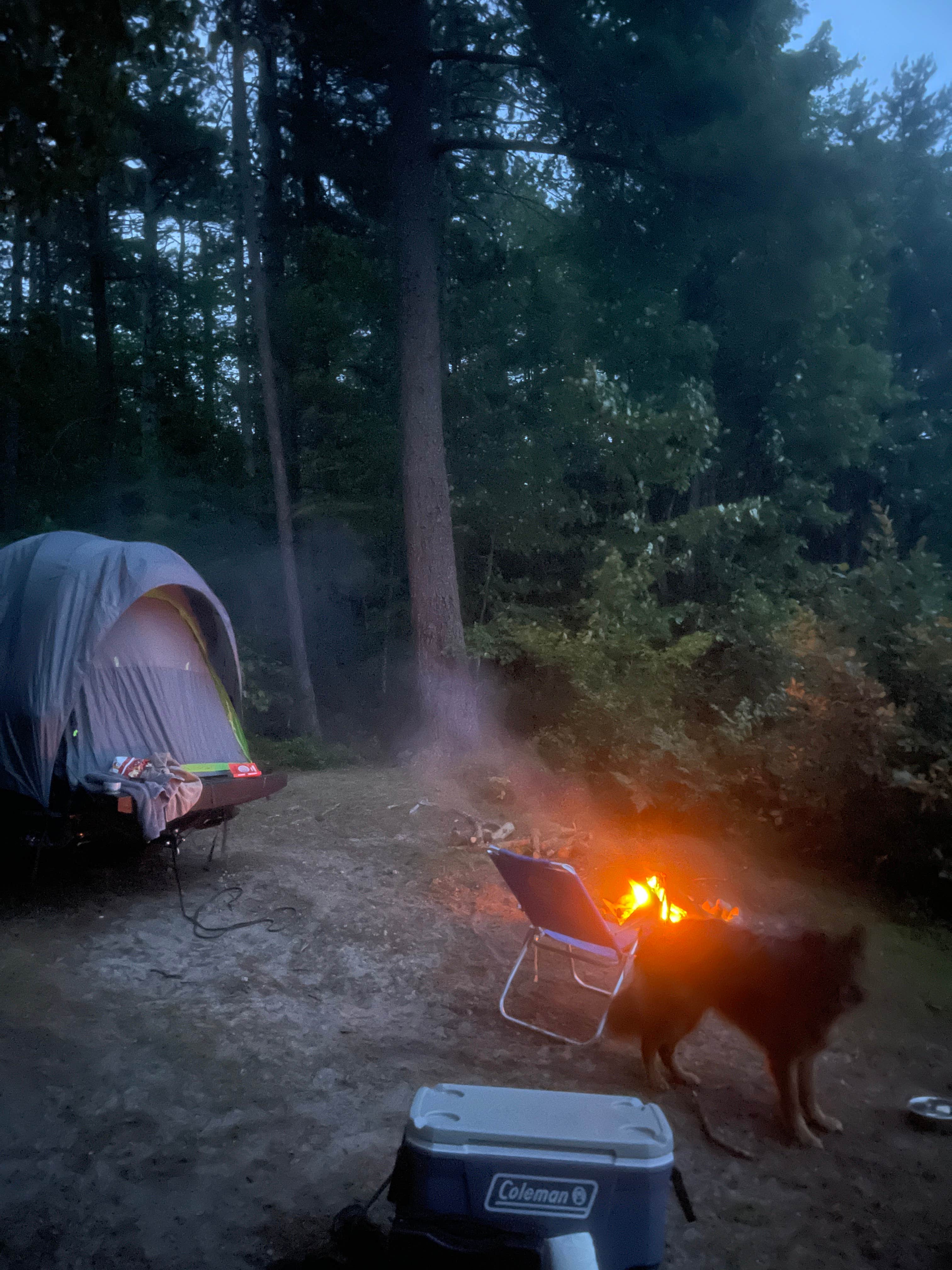 Camper-submitted photo at Jones Pond NYSDEC Primitive Campsites near Onchiota, NY