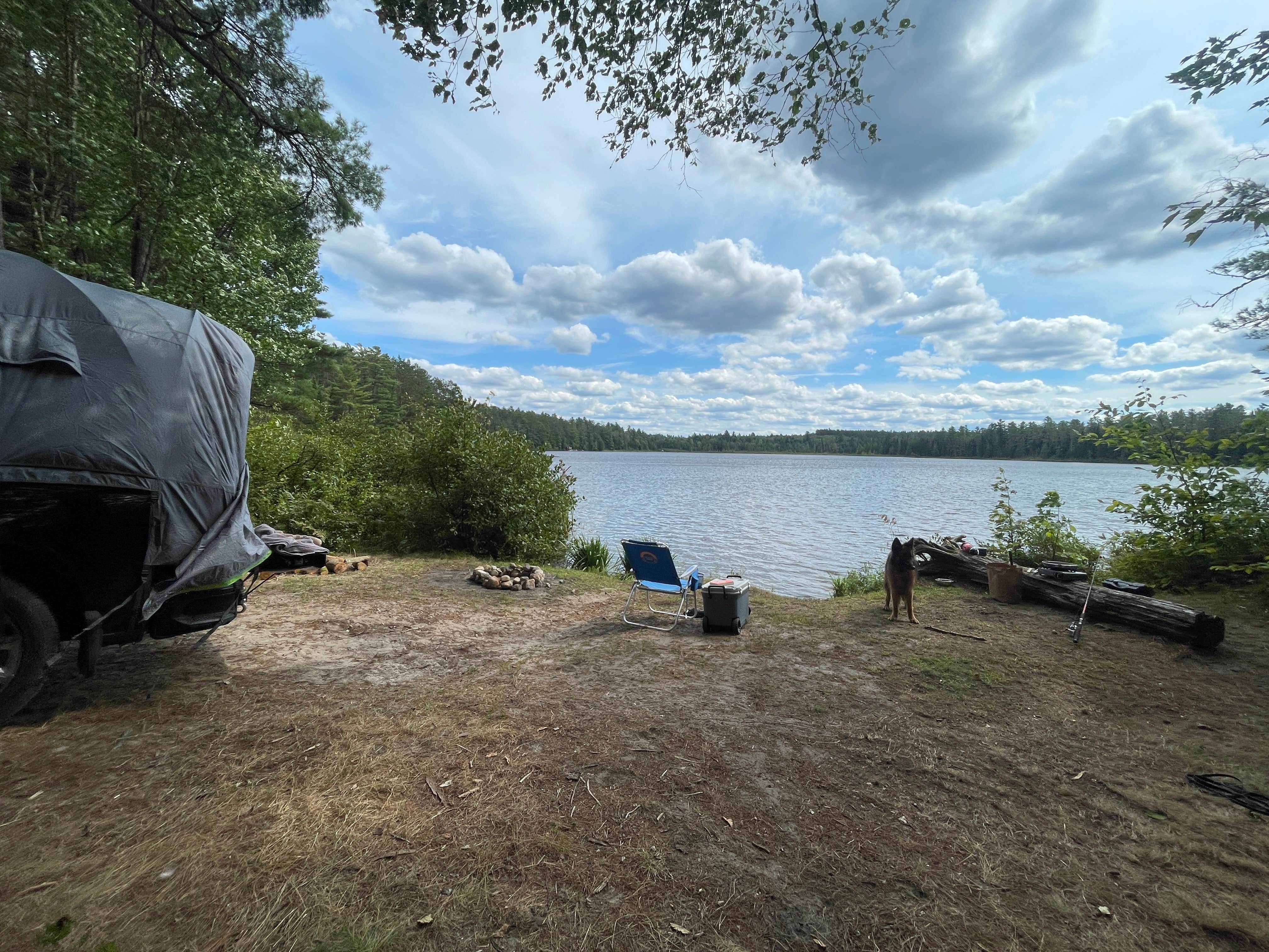 Robert K.'s photo of tent camping at Jones Pond NYSDEC Primitive Campsites near Rainbow Lake, NY