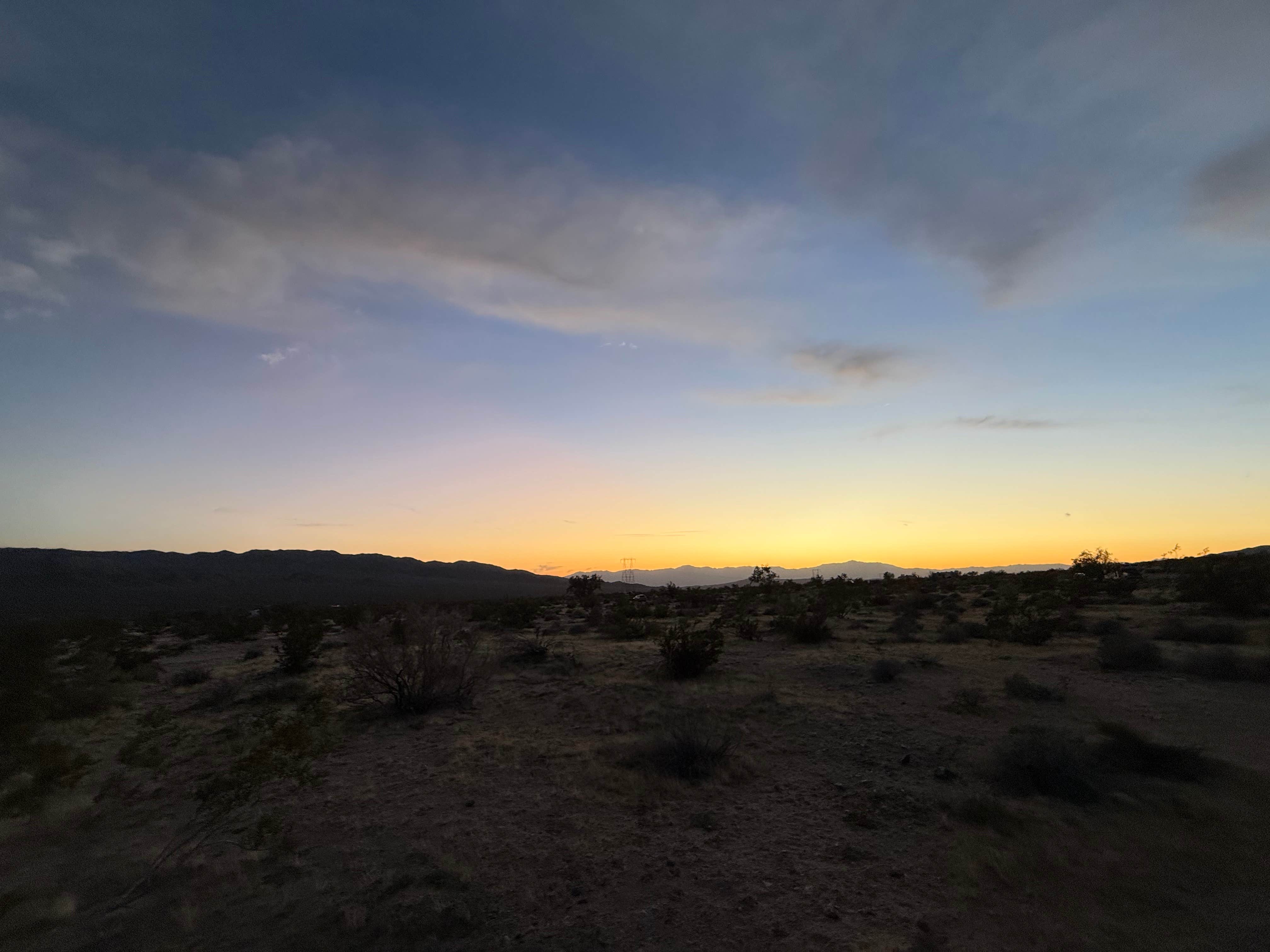 Camper-submitted photo at Joshua tree BLM by entrance near La Quinta, CA