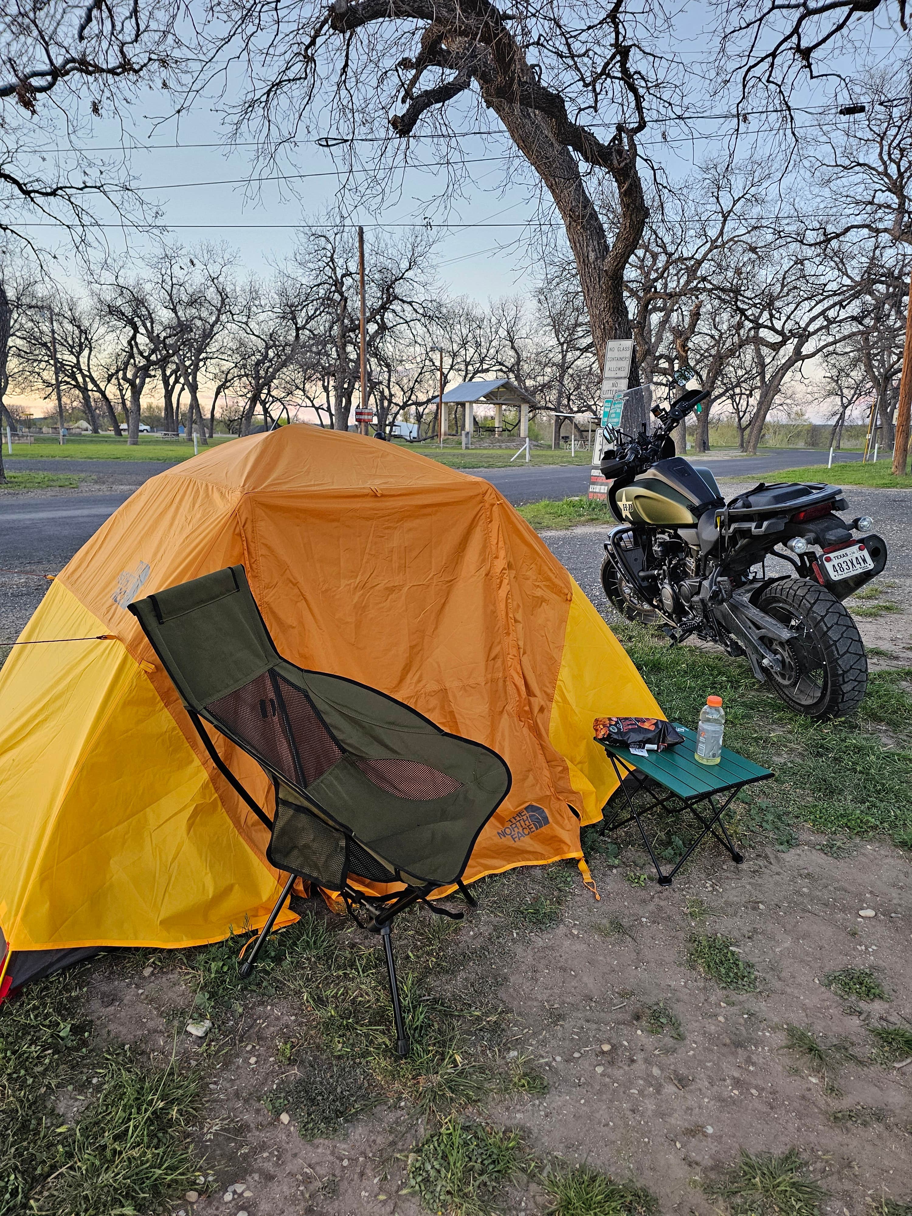 Steven B.'s photo of tent camping at Junction City Park near Kerrville, TX