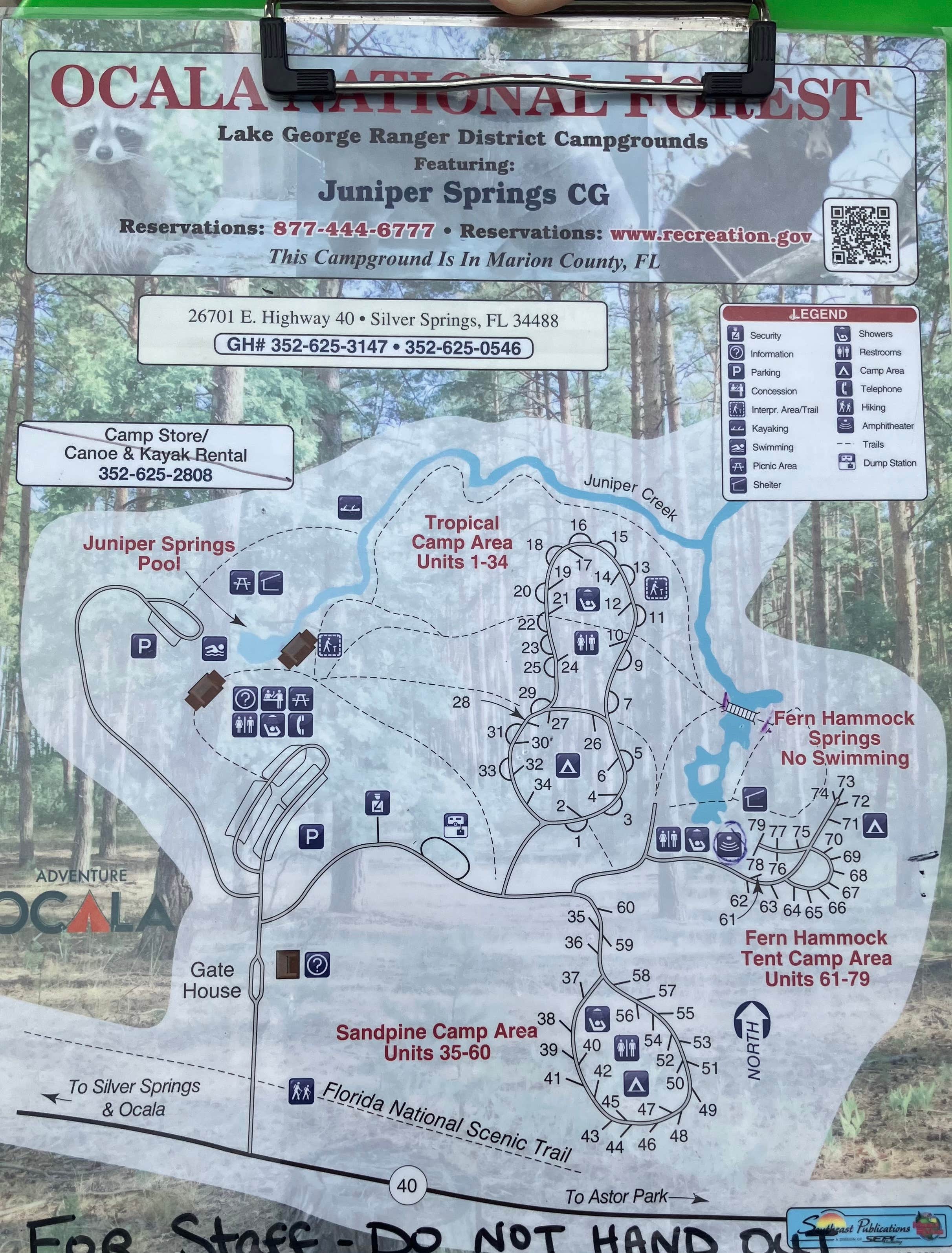 Roger W.'s photo of camping with pets at Juniper Springs Rec Area - Fern Hammock Springs near Ocala National Forest