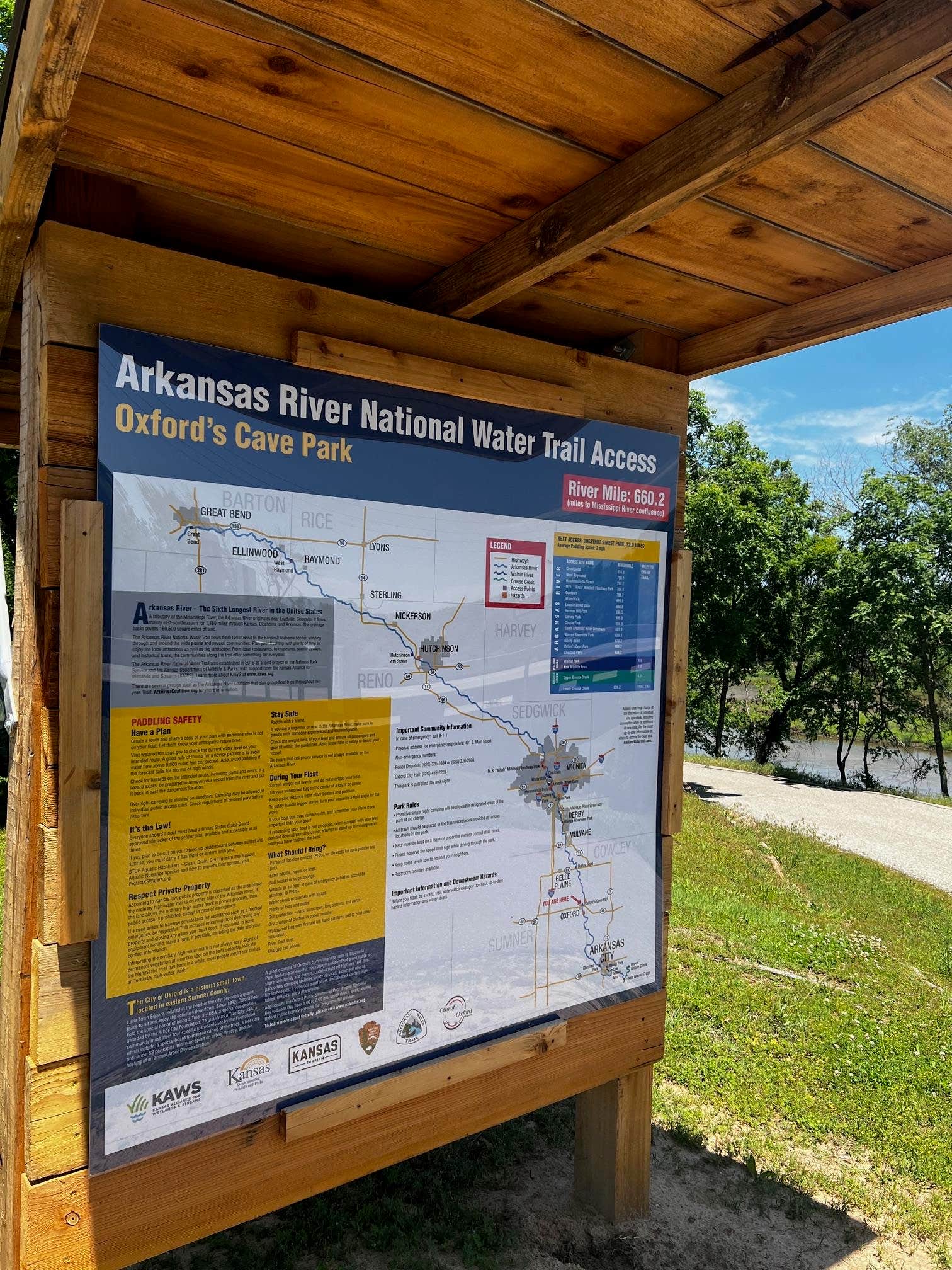 Camper-submitted photo at Cave Park near Winfield, KS