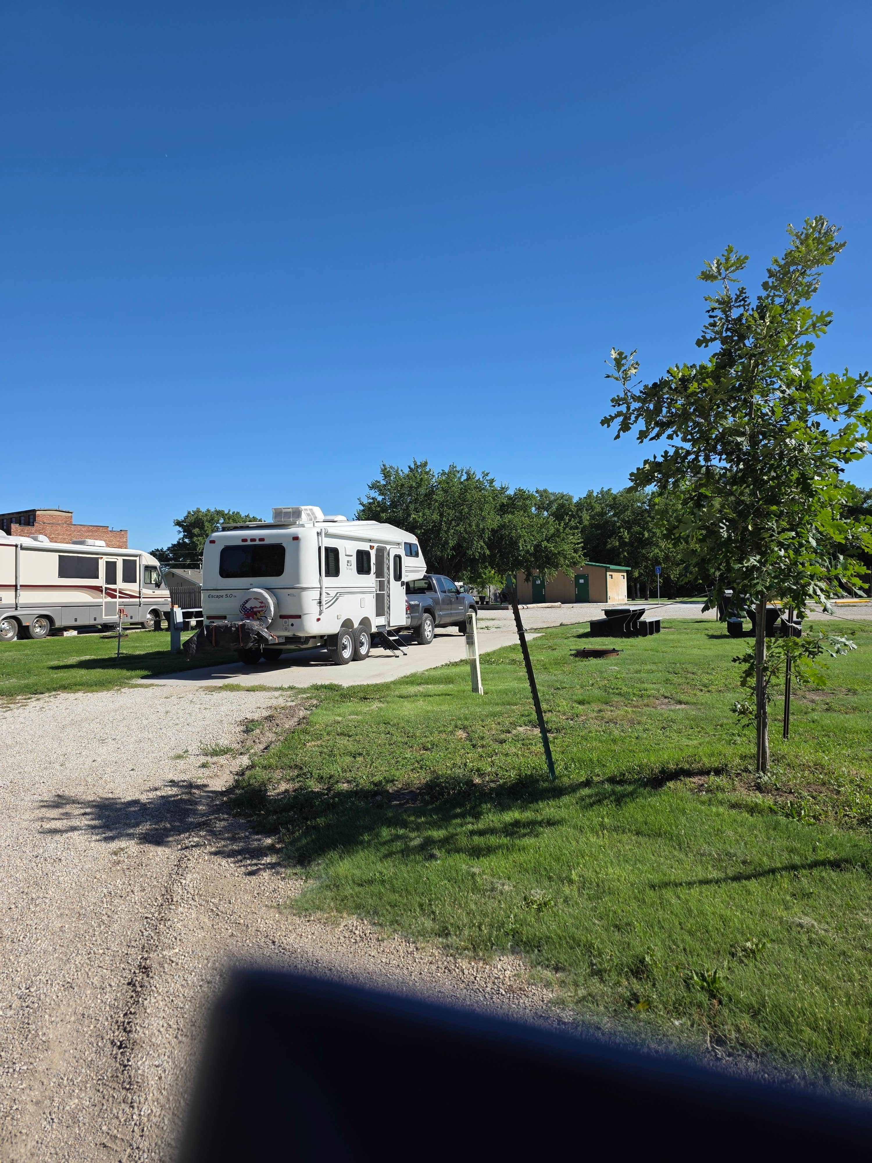 Ann C.'s photo of rv camping at Ellis Lakeside Campground near Ransom, KS