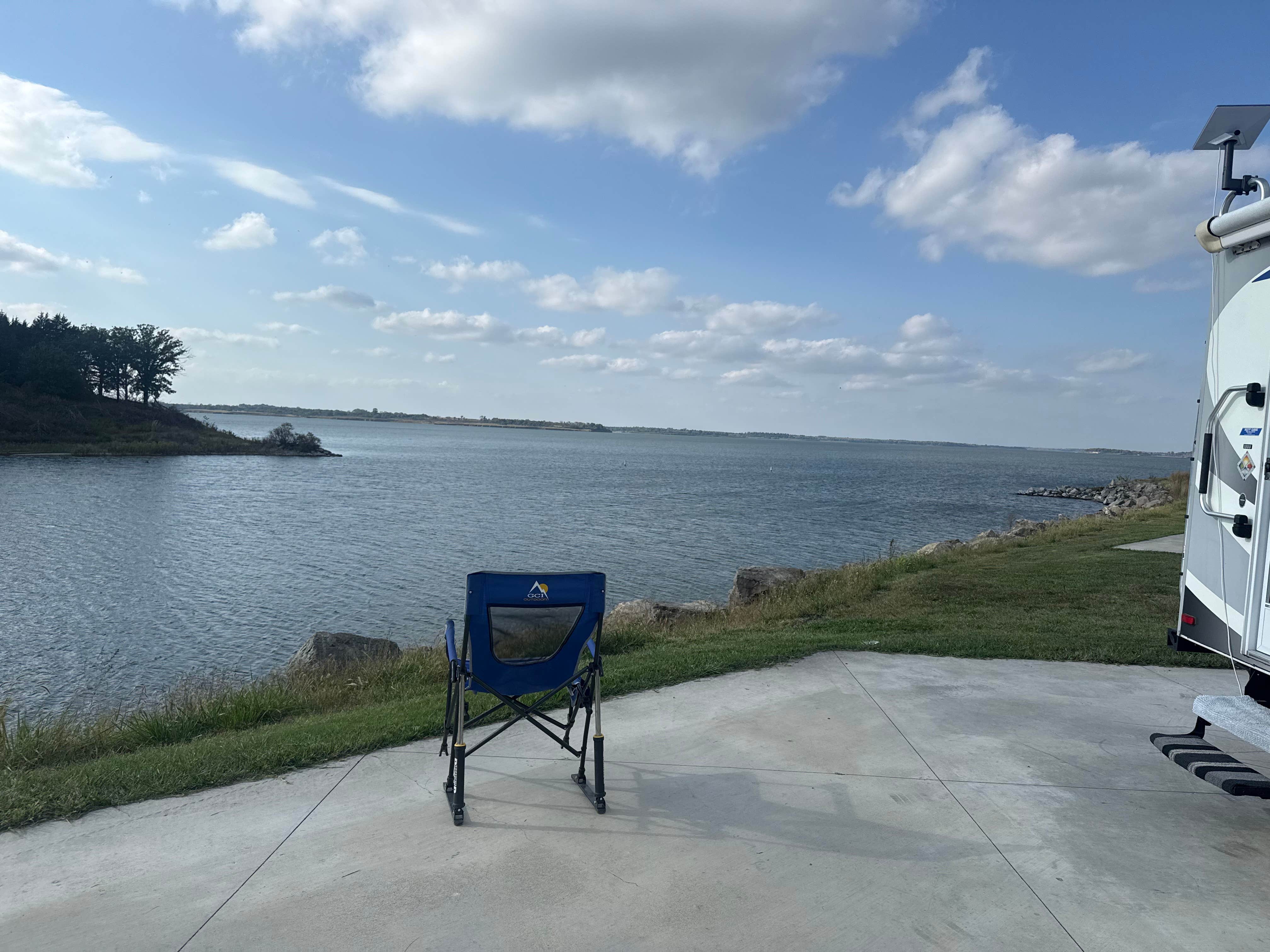 Camper-submitted photo at Cedar Point — Milford State Park near Minneapolis, KS