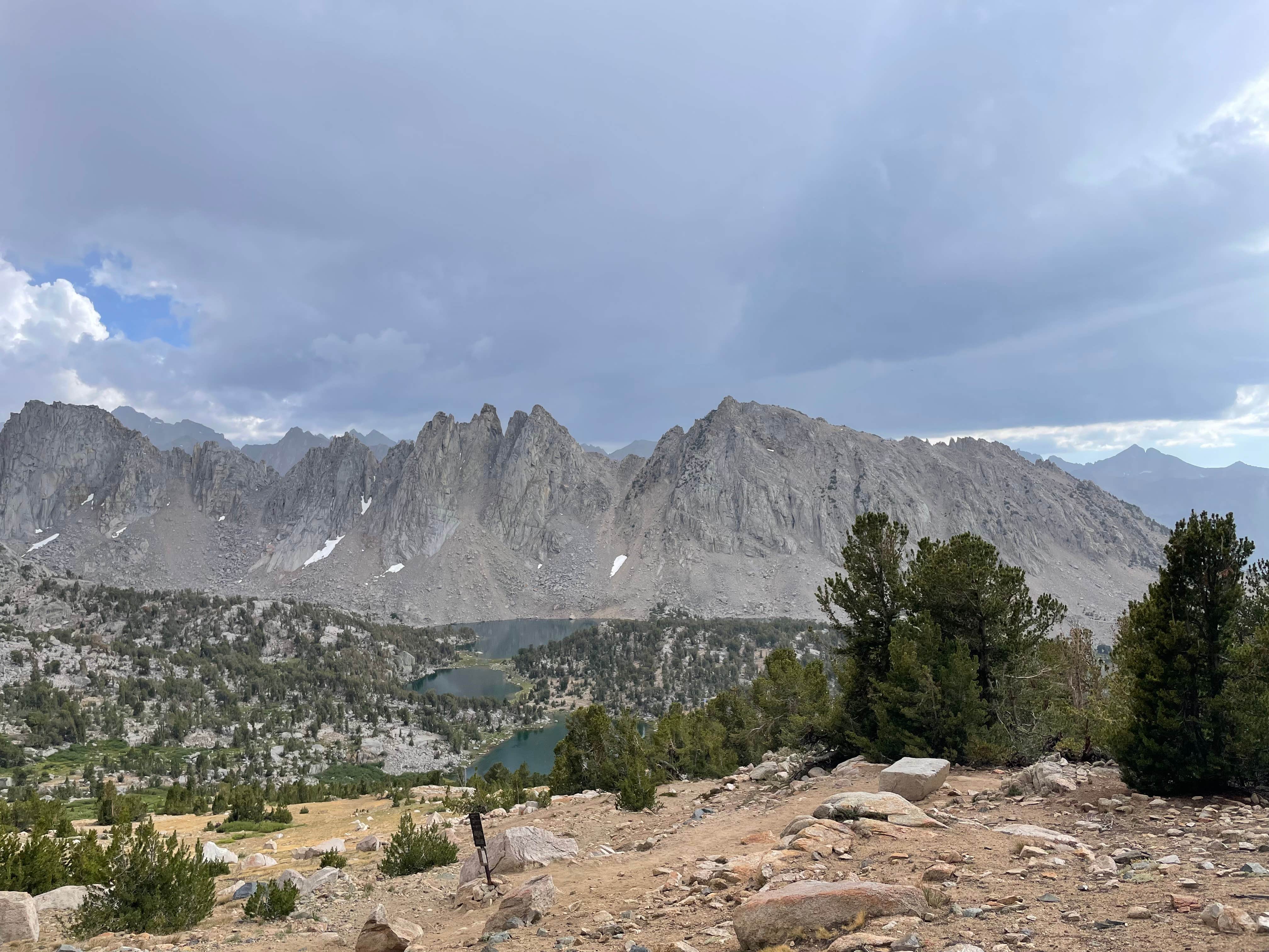 Camper-submitted photo at Kearsarge Lakes backcountry camping near Independence, CA