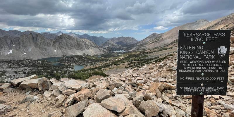 Camper submitted image from Kearsarge Lakes backcountry camping