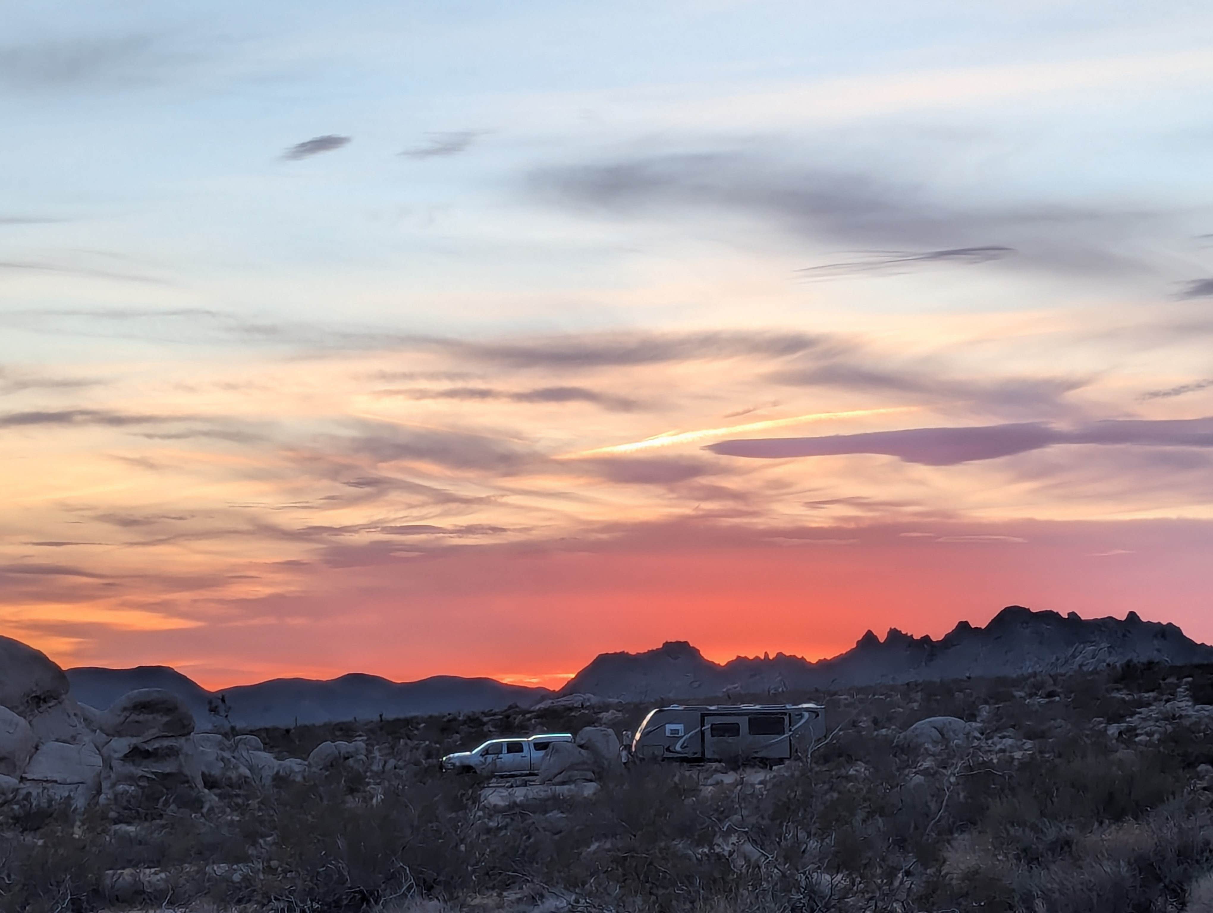 matt F.'s photo of a dispersed camping area at Kelbaker Boulders Dispersed — Mojave National Preserve near Mojave National Preserve