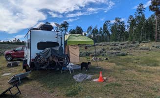 Greg L.'s photo of a dispersed camping area at Kelly Park FS Rd #747 Dispersed Camping near Pinedale, WY