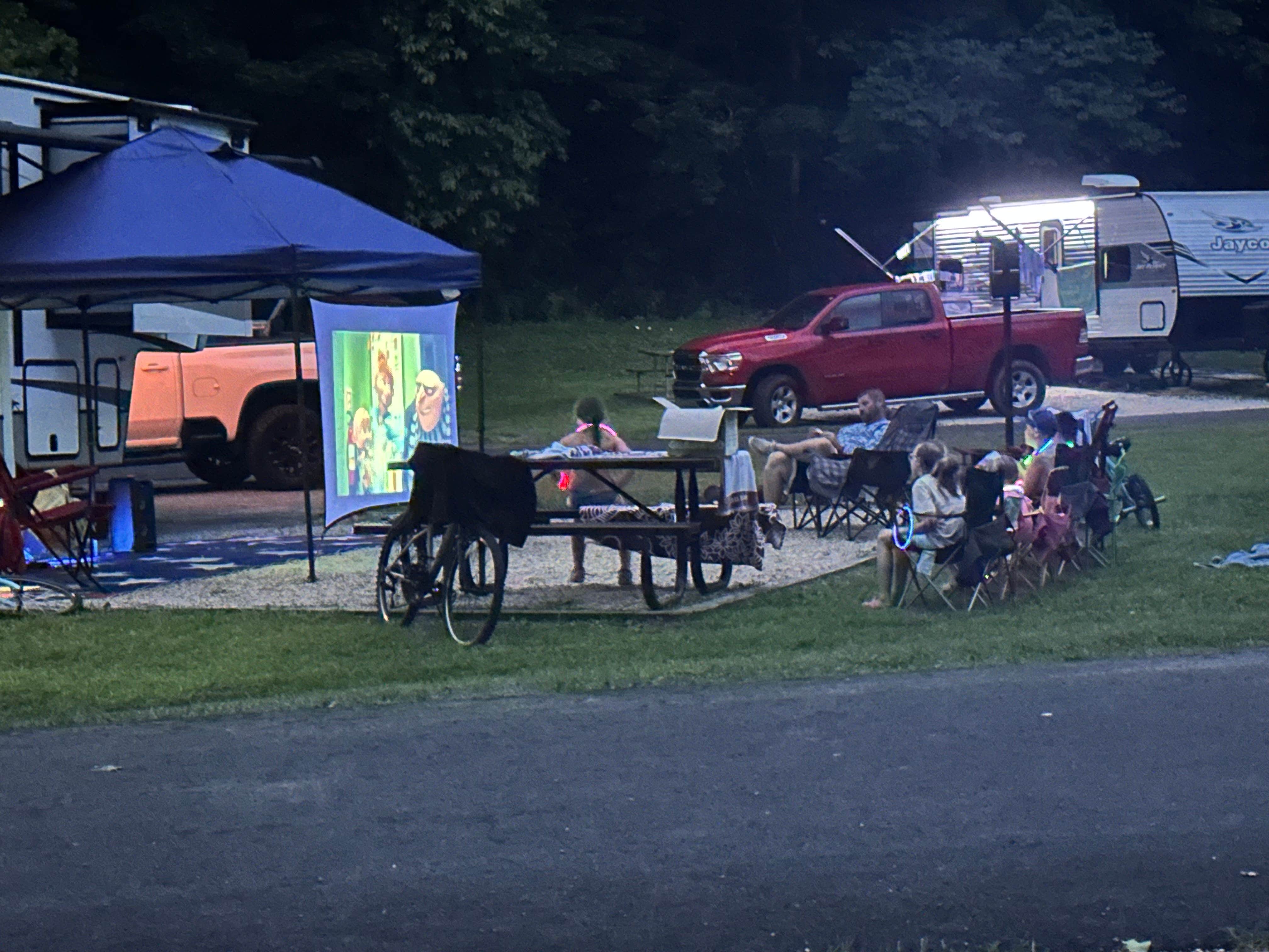 Karen P.'s photo of camping with a horse at Greenbo Lake State Resort Park near Adams, KY