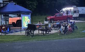 Karen P.'s photo of camping with a horse at Greenbo Lake State Resort Park near Ashland, KY