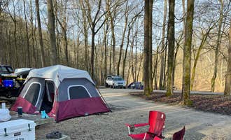 Camping near Double J Stables and Campground: Houchin Ferry Campground — Mammoth Cave National Park, Brownsville, Kentucky