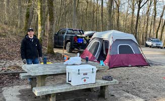 Nick B.'s photo of tent camping at Houchin Ferry Campground — Mammoth Cave National Park near Bowling Green, KY