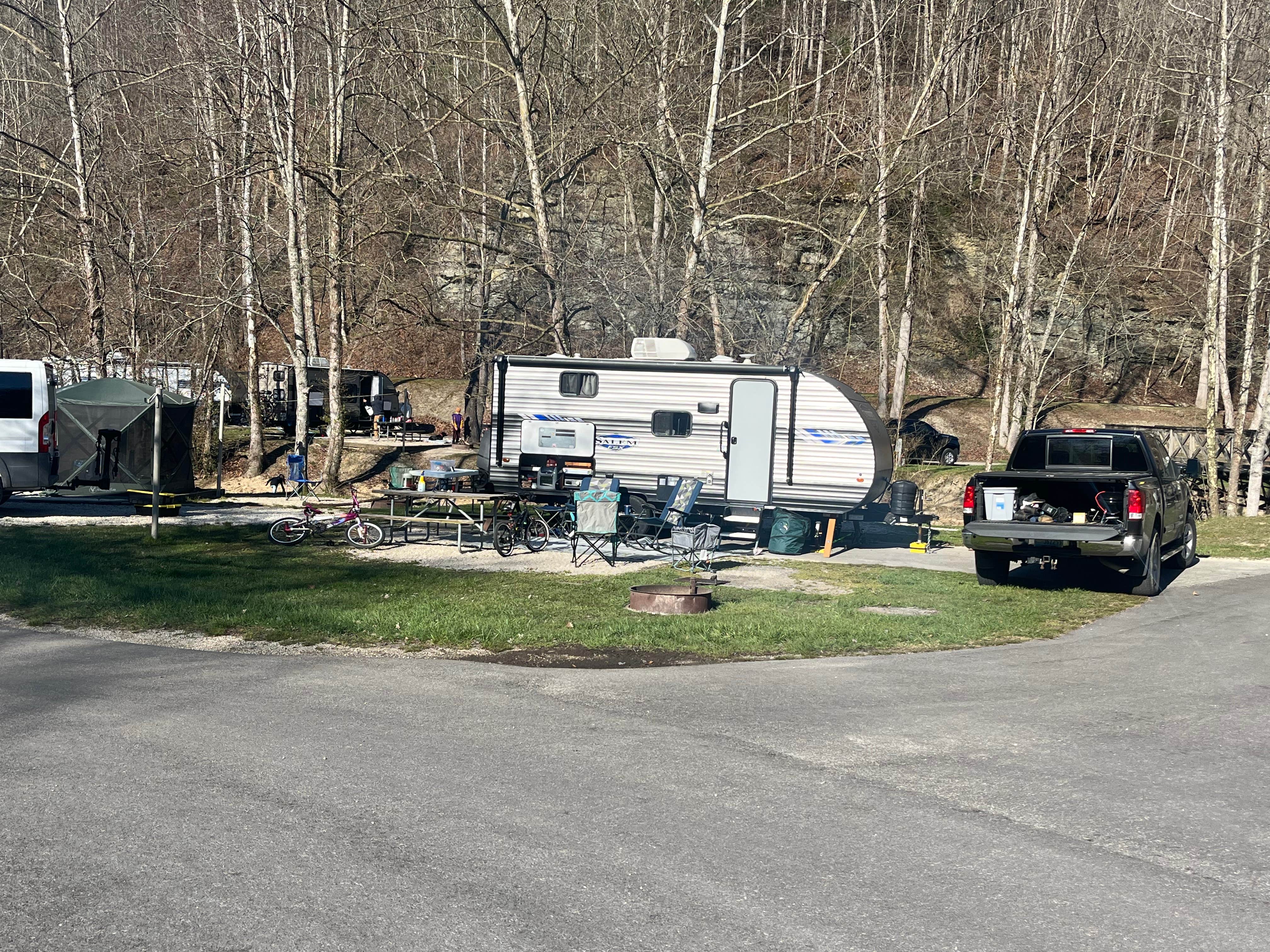 Jeremy K.'s photo of rv camping at Middle Fork Campground — Natural Bridge State Resort Park near Hazard, KY