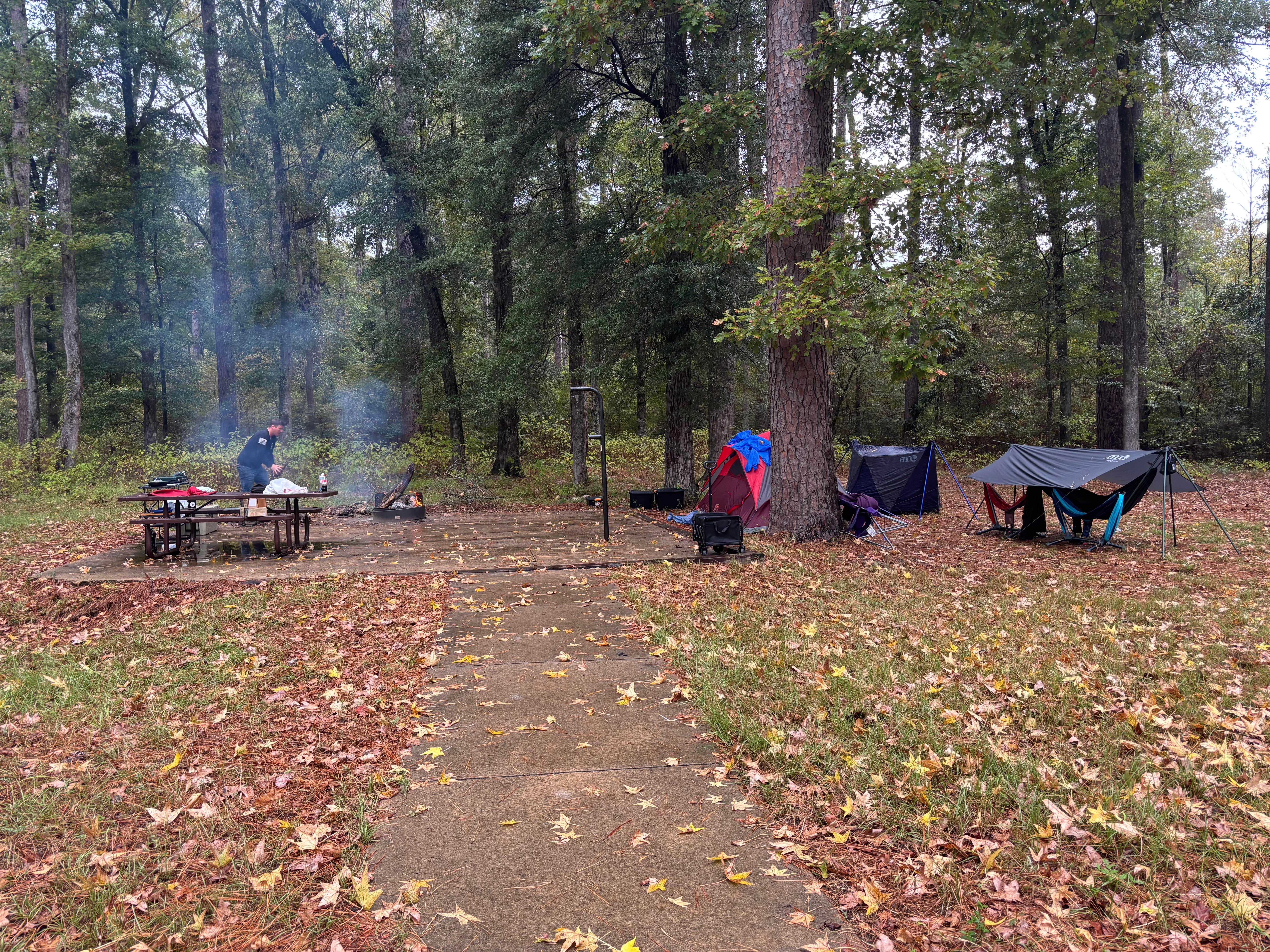 Marcie P.'s photo of tent camping at Kisatchie Bayou NF Campground - Temporarily Closed near Hemphill, TX