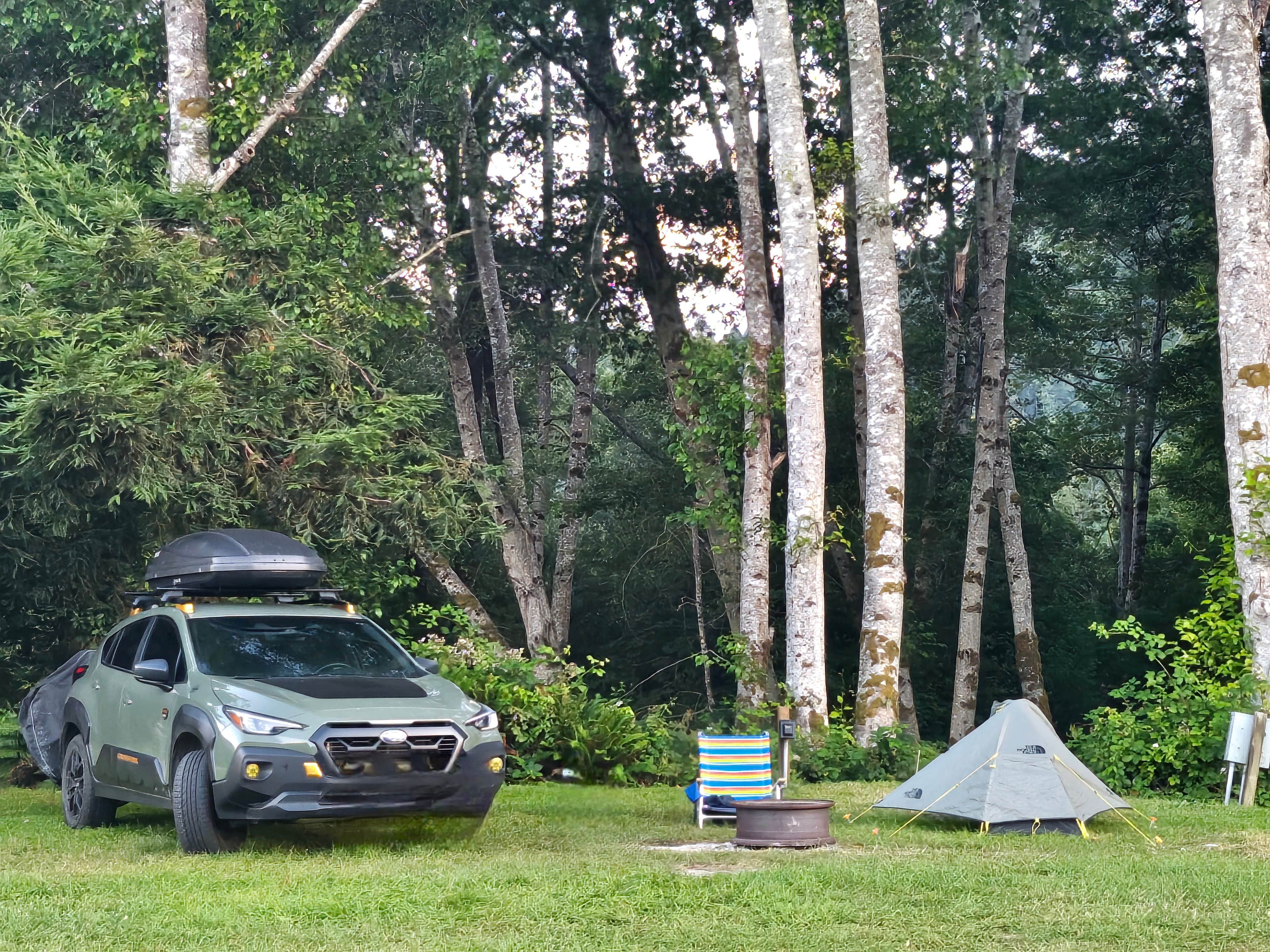 Camping near Elk Prairie Campground — Prairie Creek Redwoods State Park: Klamath Camper Corral, Klamath, California