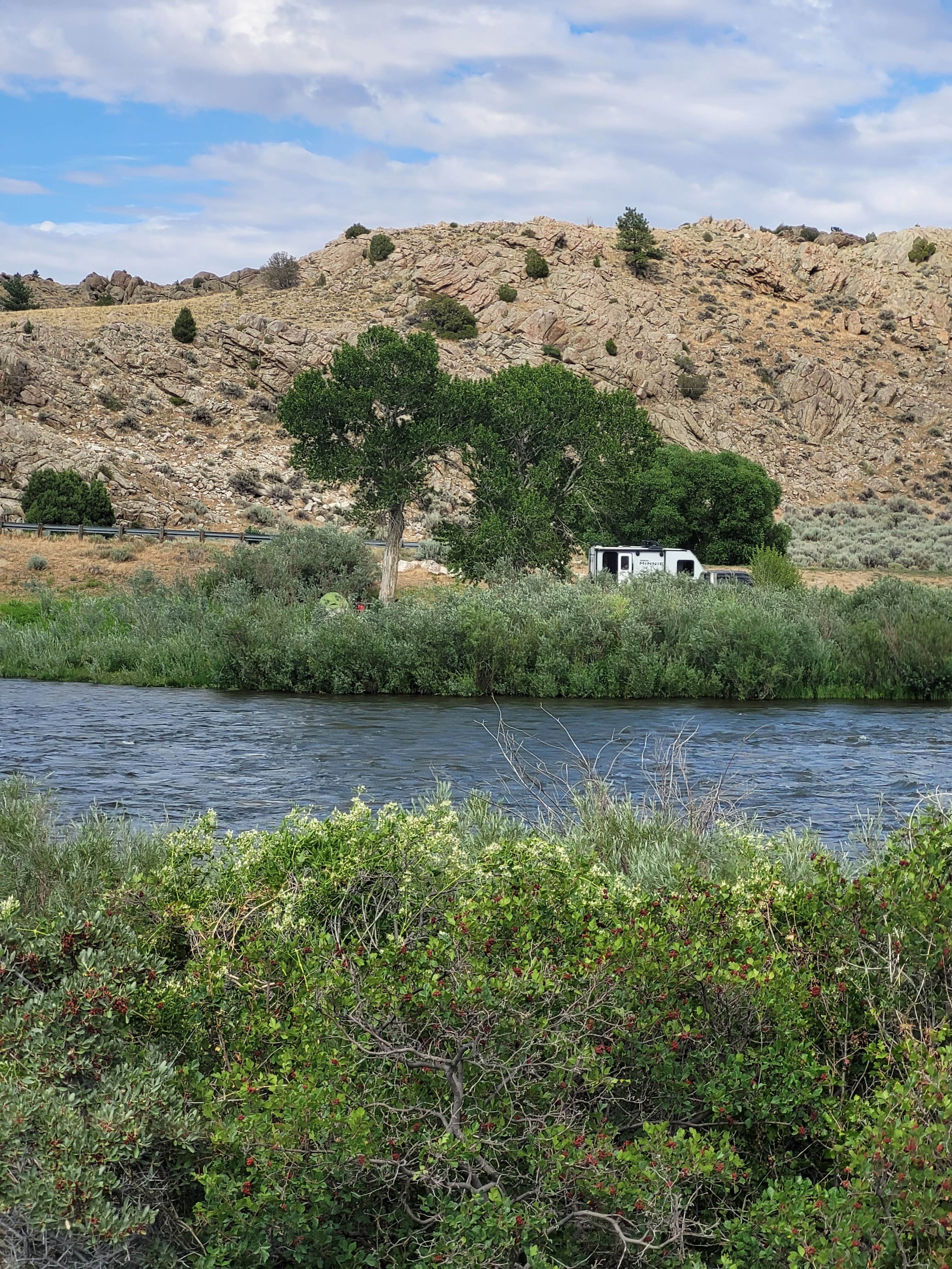 Camper-submitted photo at Kortes Reservoir Miracle Mile Dispersed near Elk Mountain, WY