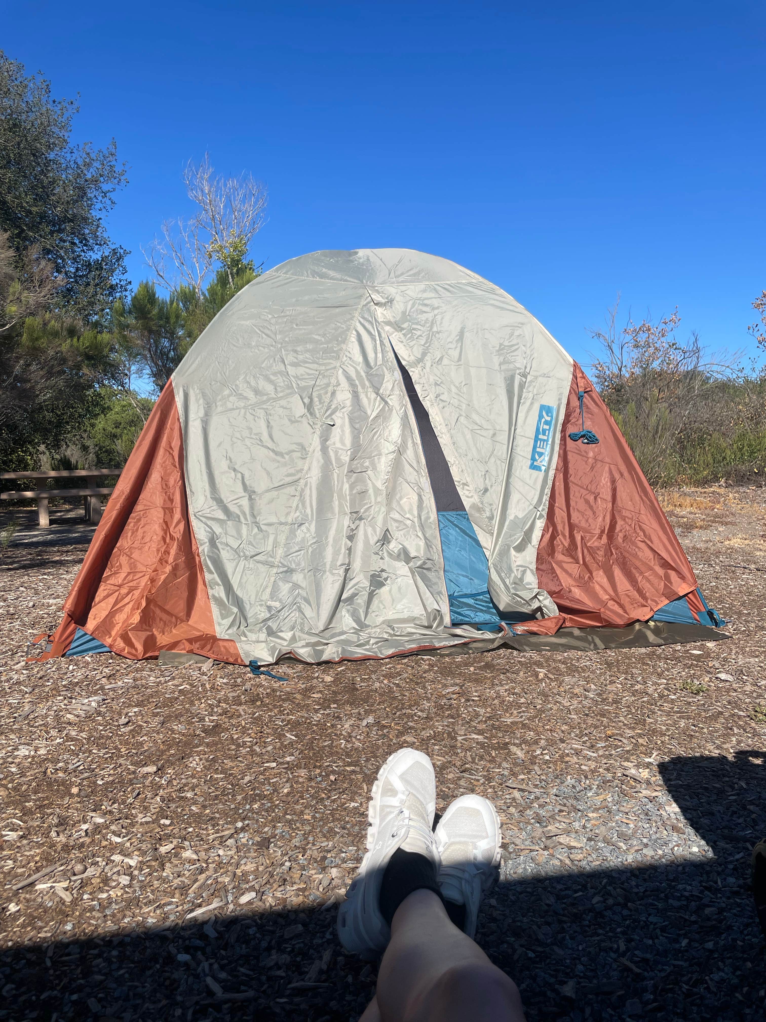 Elise F.'s photo of tent camping at Kumeyaay Lake Campground near Ramona, CA